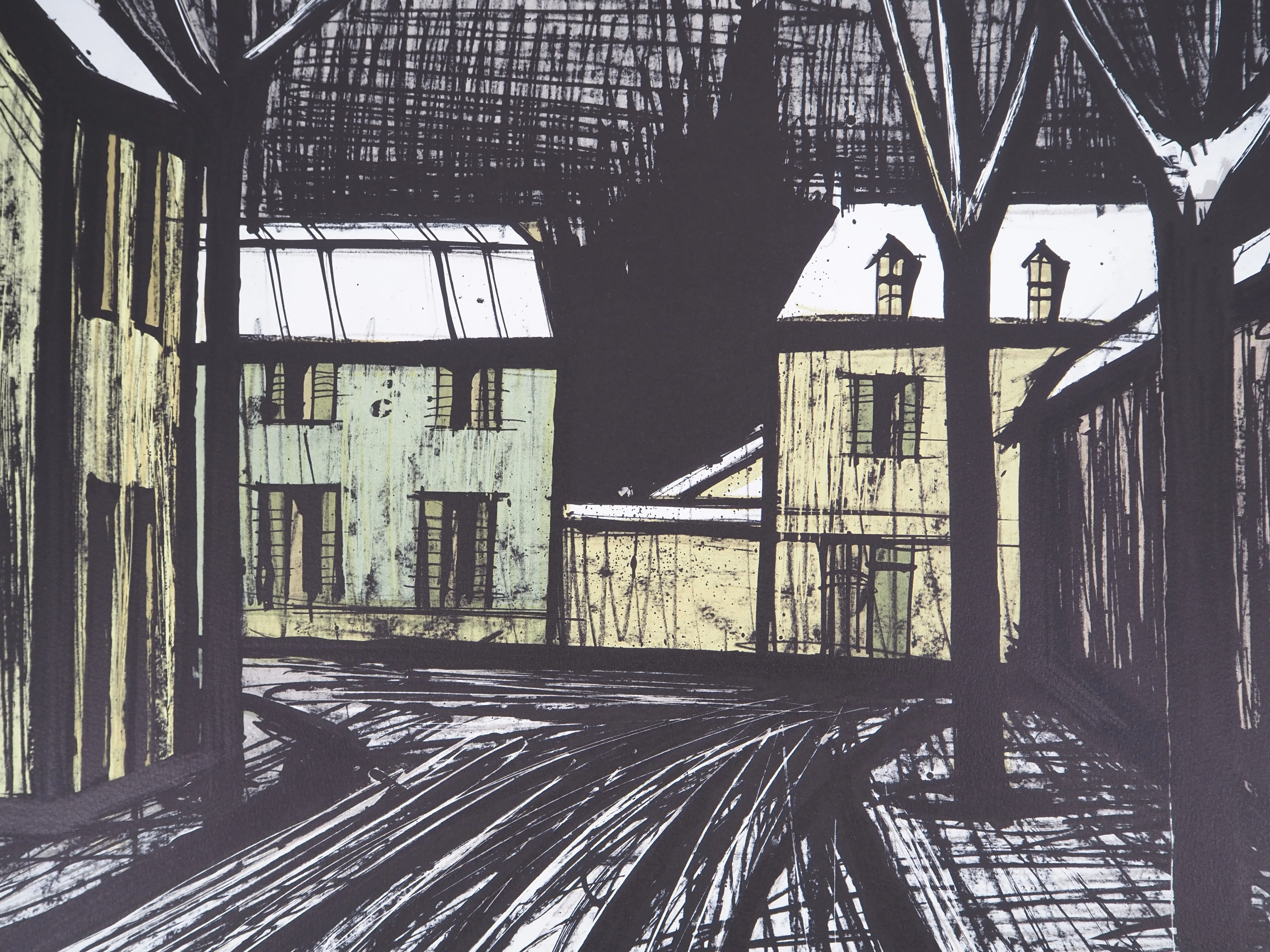 Bernard BUFFET : Village sous la neige, Lithographie originale signée - Image 5
