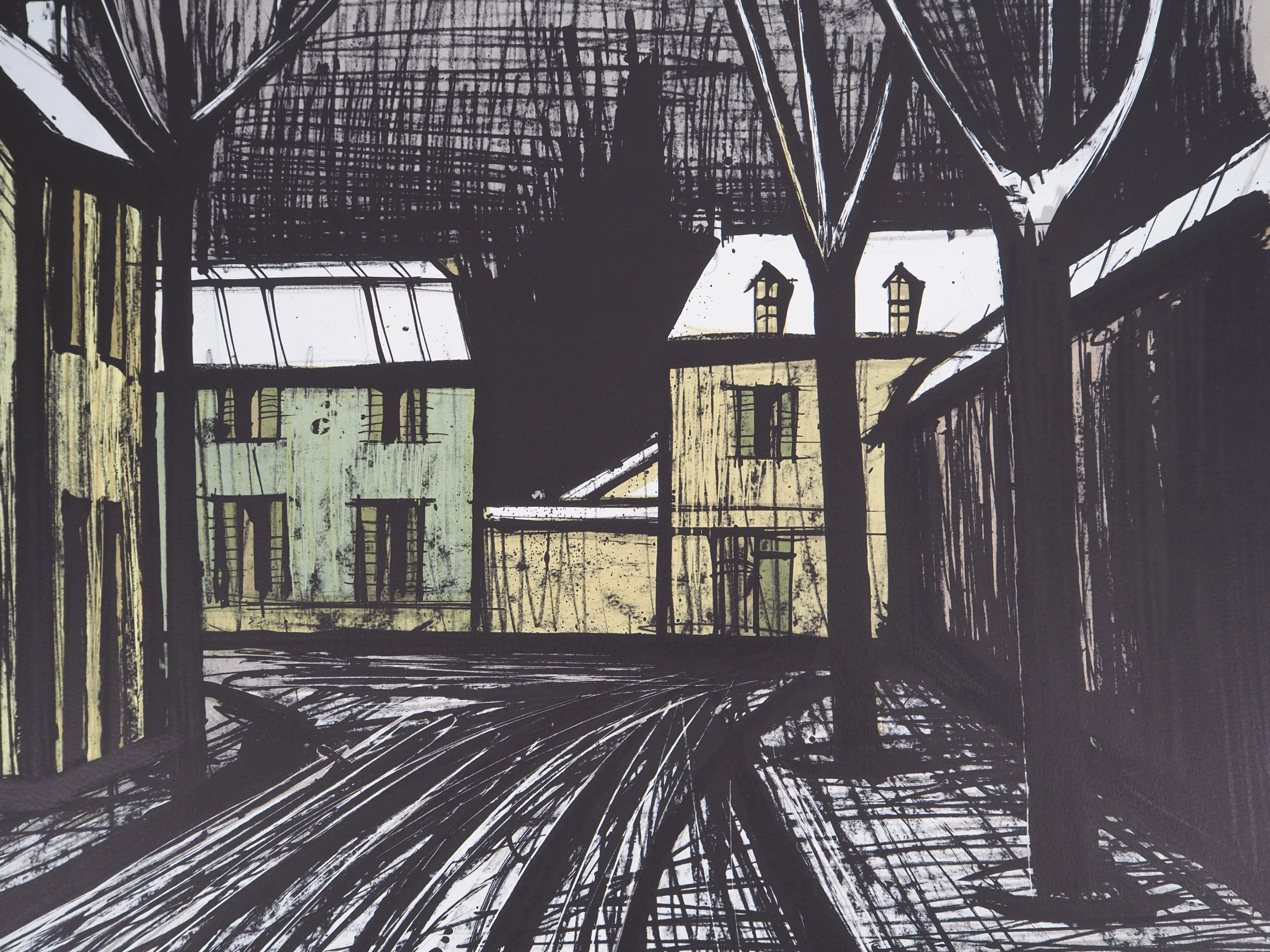 Bernard BUFFET : Village sous la neige, Lithographie originale signée - Image 6