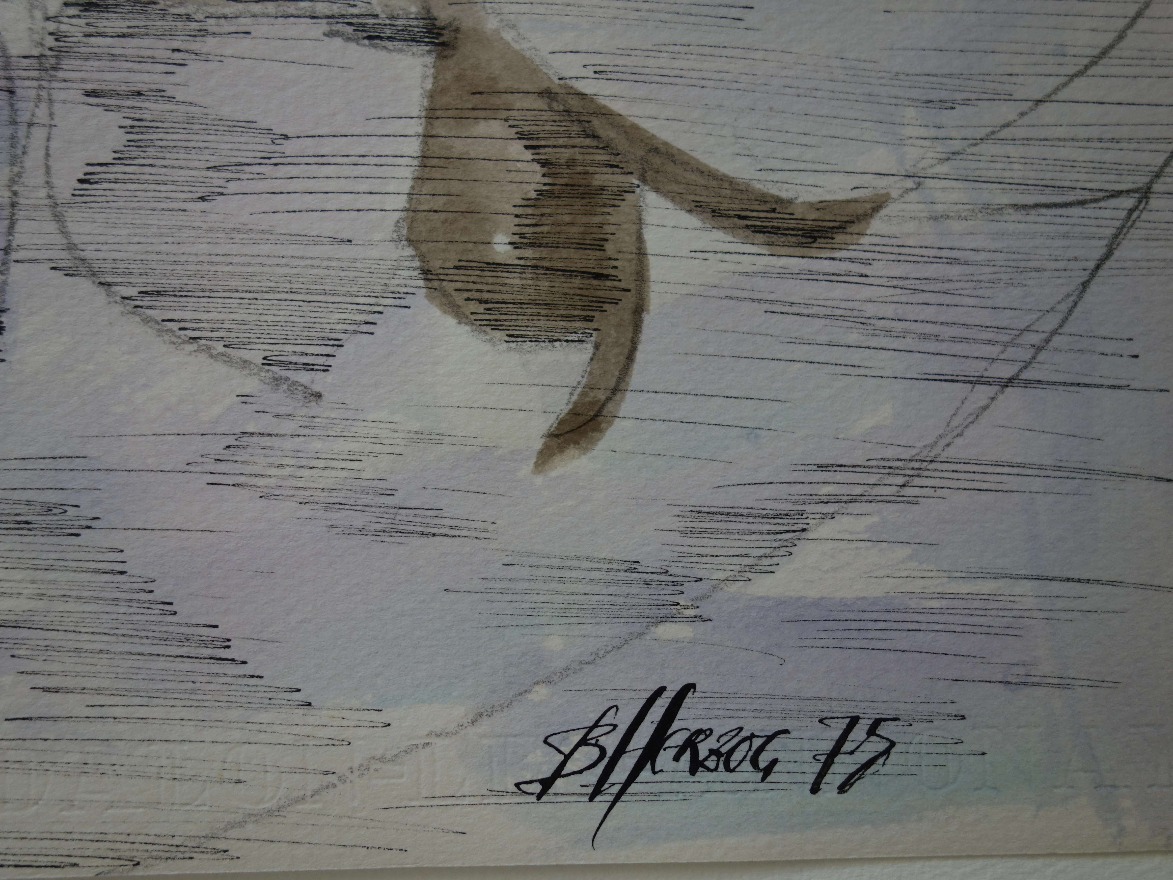 Bernard HERZOG : Torent à Luchon, Aquarelle originale signée - Image 2