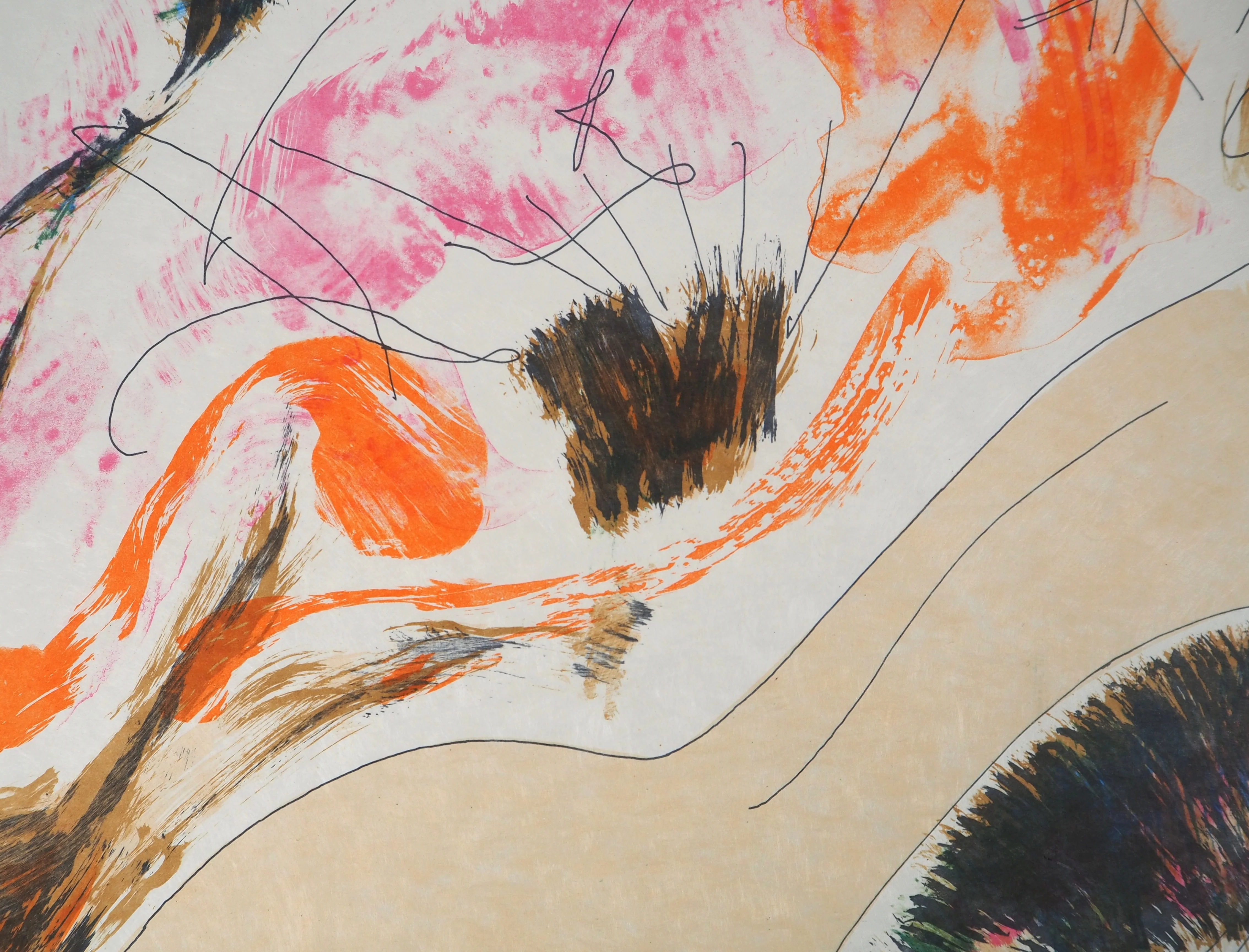 Alain BONNEFOIT : Nu rêveur, Lithographie originale signée - Image 5