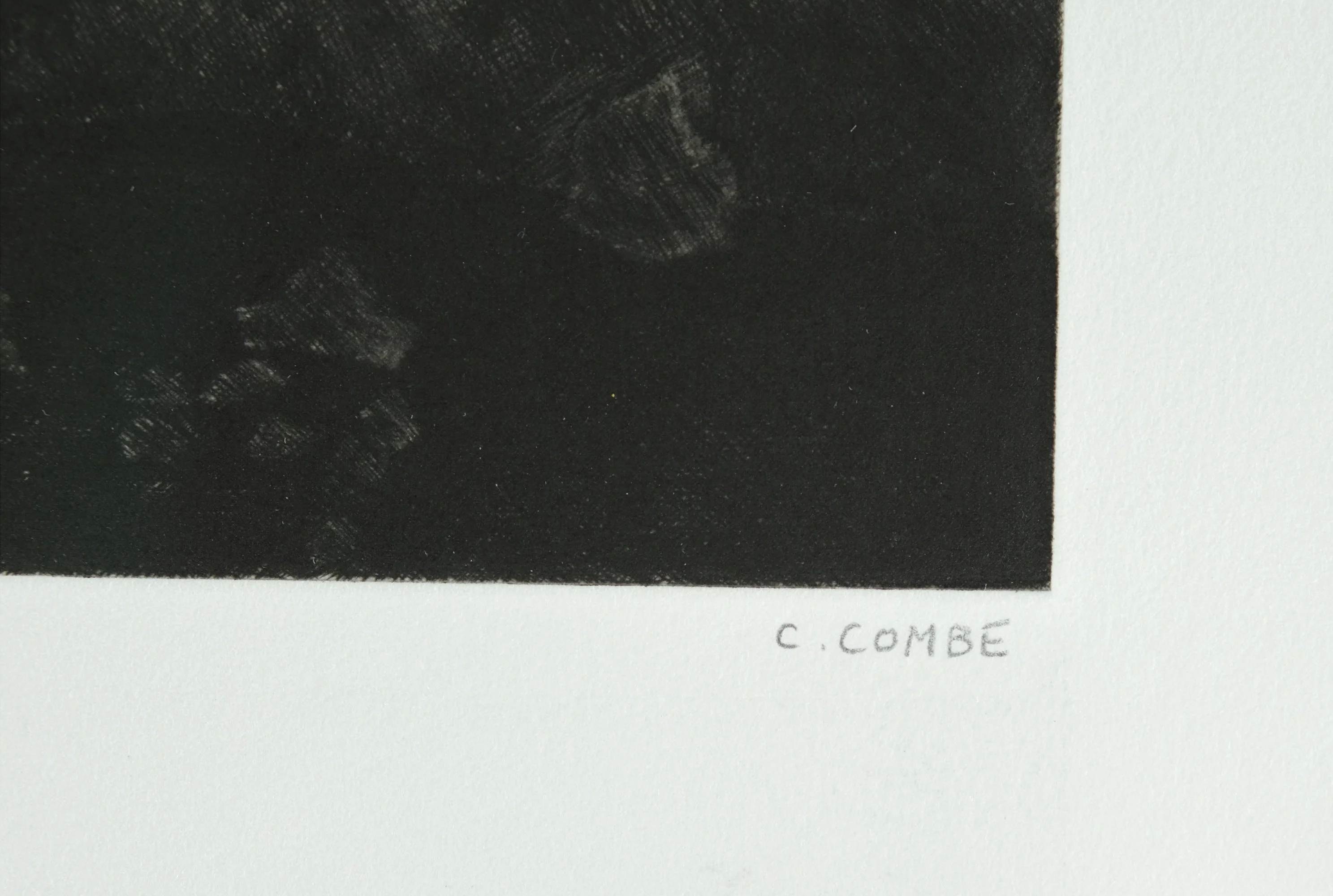 Camille COMBE : Au lendemain de l'éruption, Gravure originale signée - Image 2