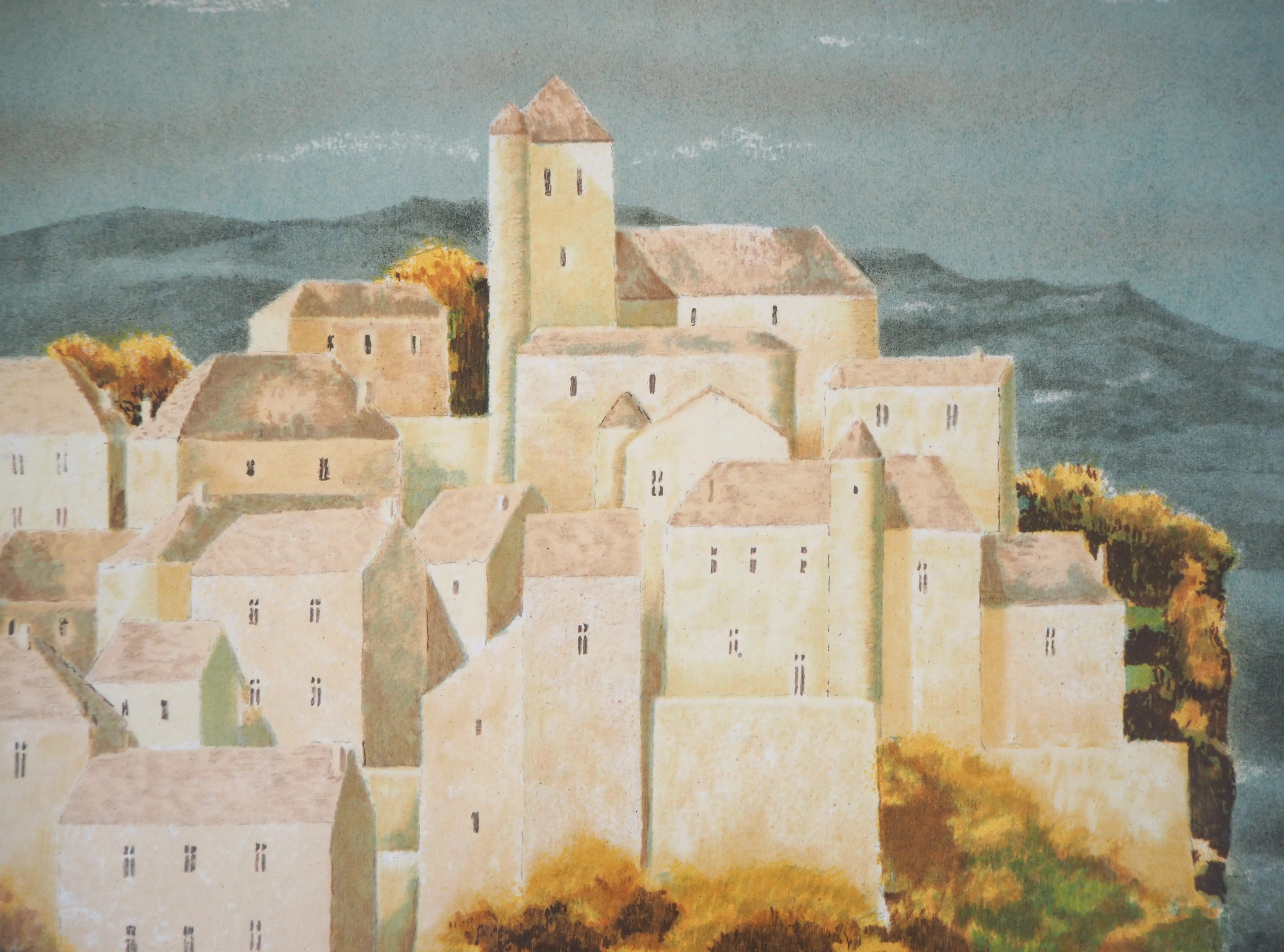 Jean-Pierre CAPRON : Village de montagne, Lithographie originale signée - Image 3
