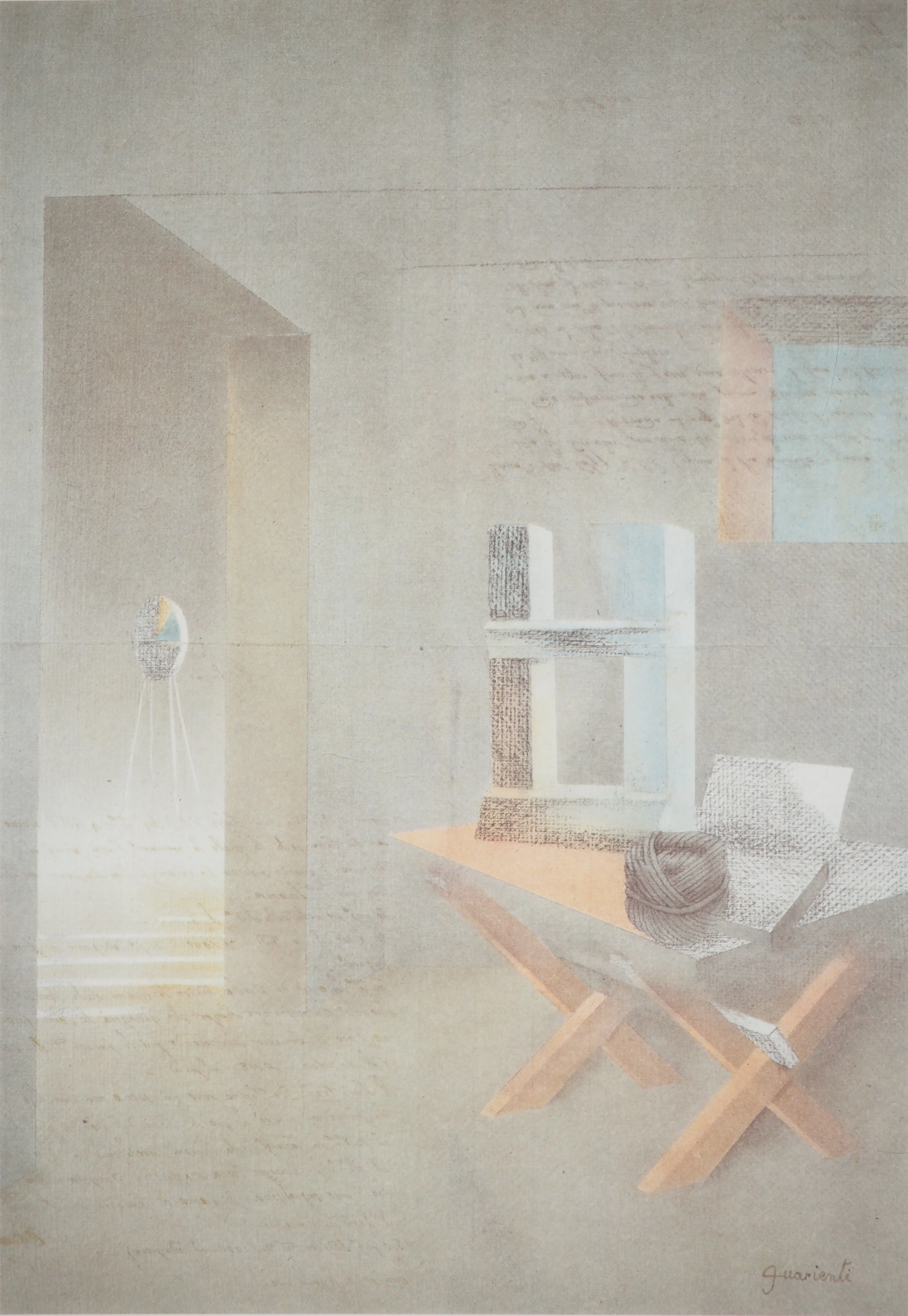 Carlo GUARIENTI : Scène d'intérieur, Héliogravure signée - Image 3