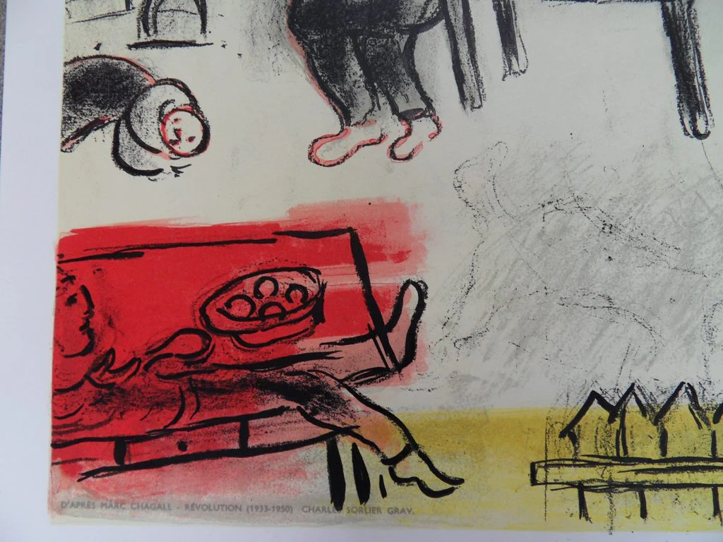 Marc CHAGALL : Le Cirque, Révolution, Affiche en lithographie signée - Image 6