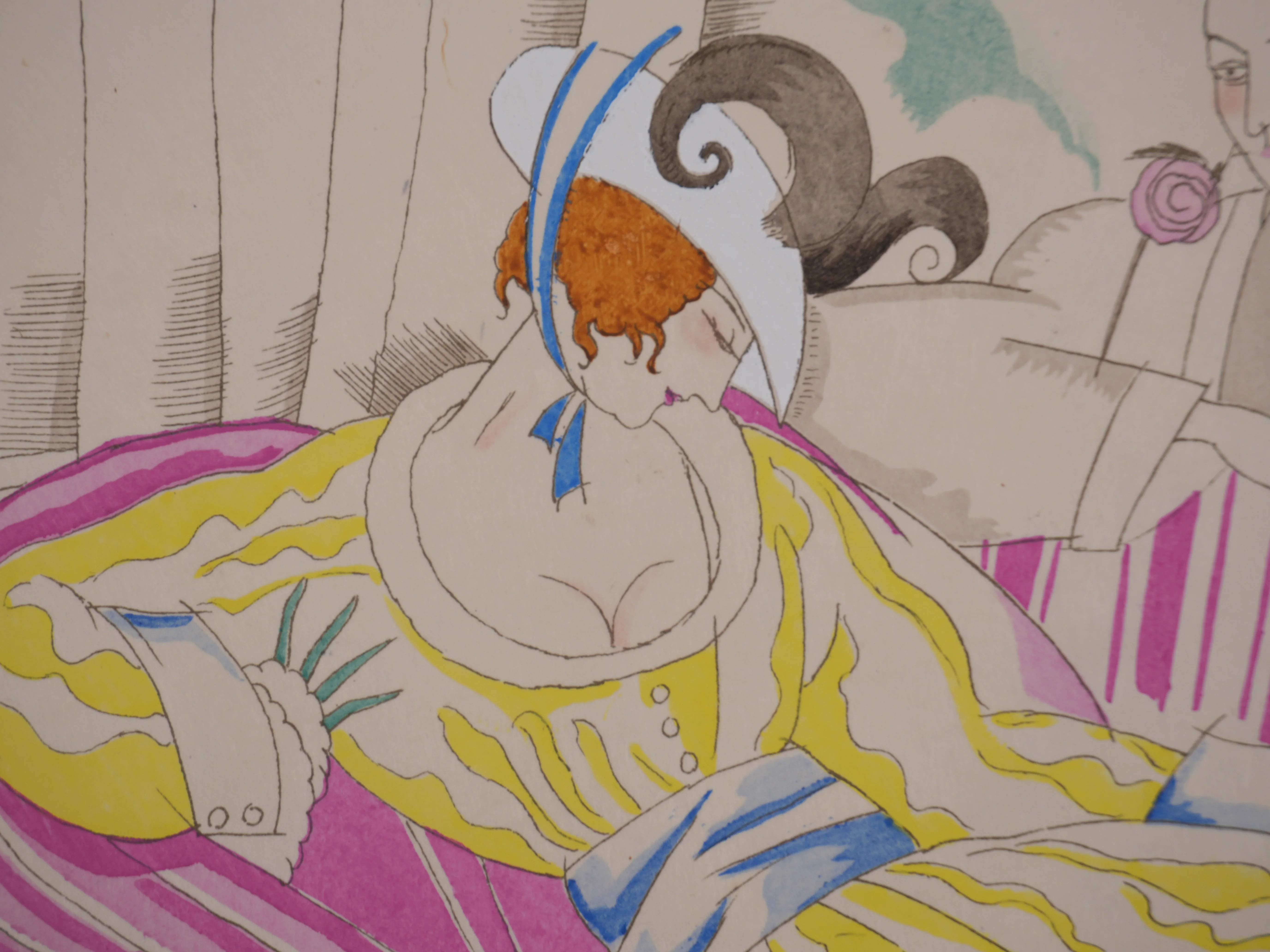 Charles MARTIN : La femme sur le divan, Lithographie originale signée - Image 4