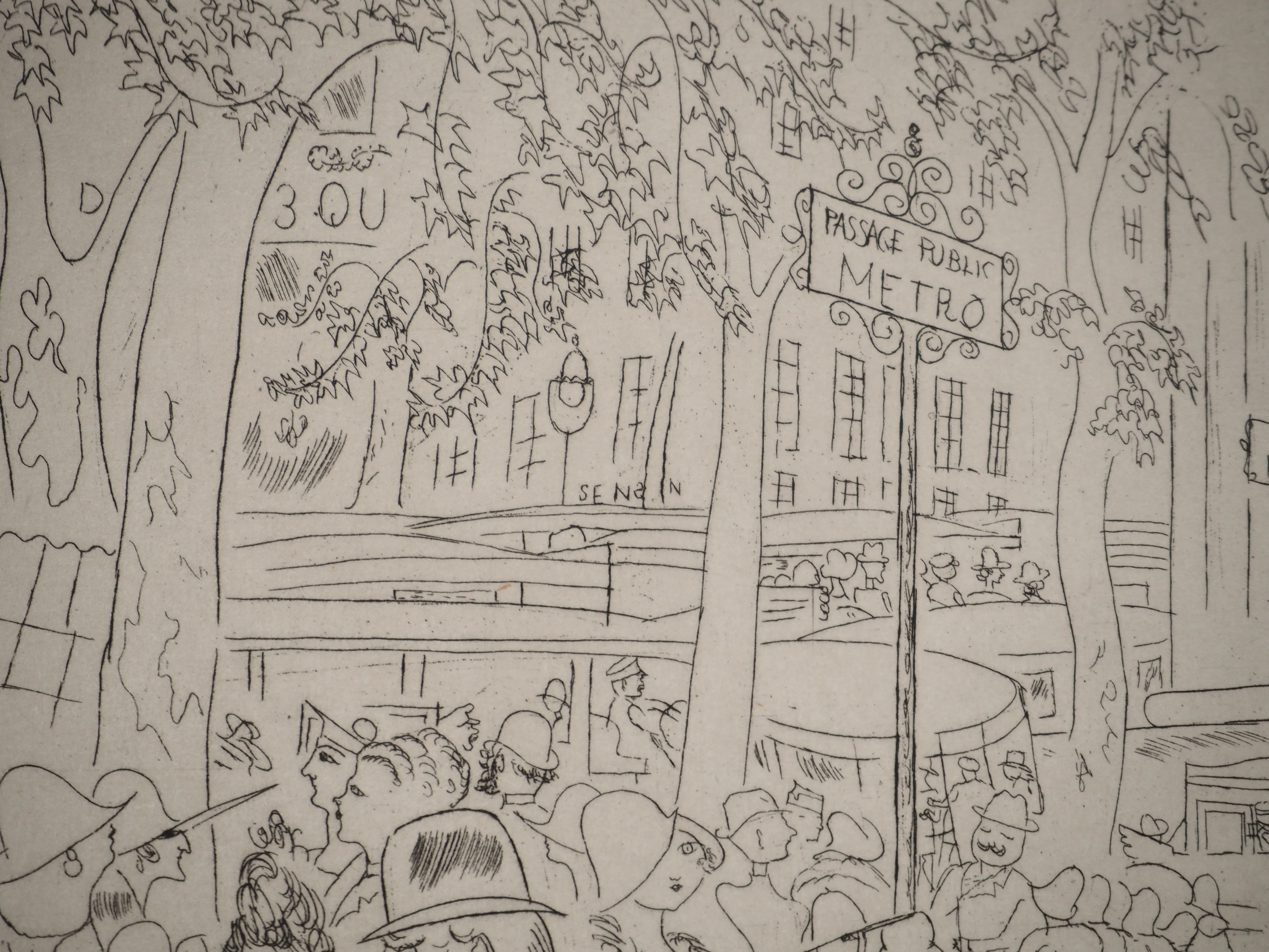 Chas LABORDE : Boulevard des Capucines, Gravure originale - Image 4