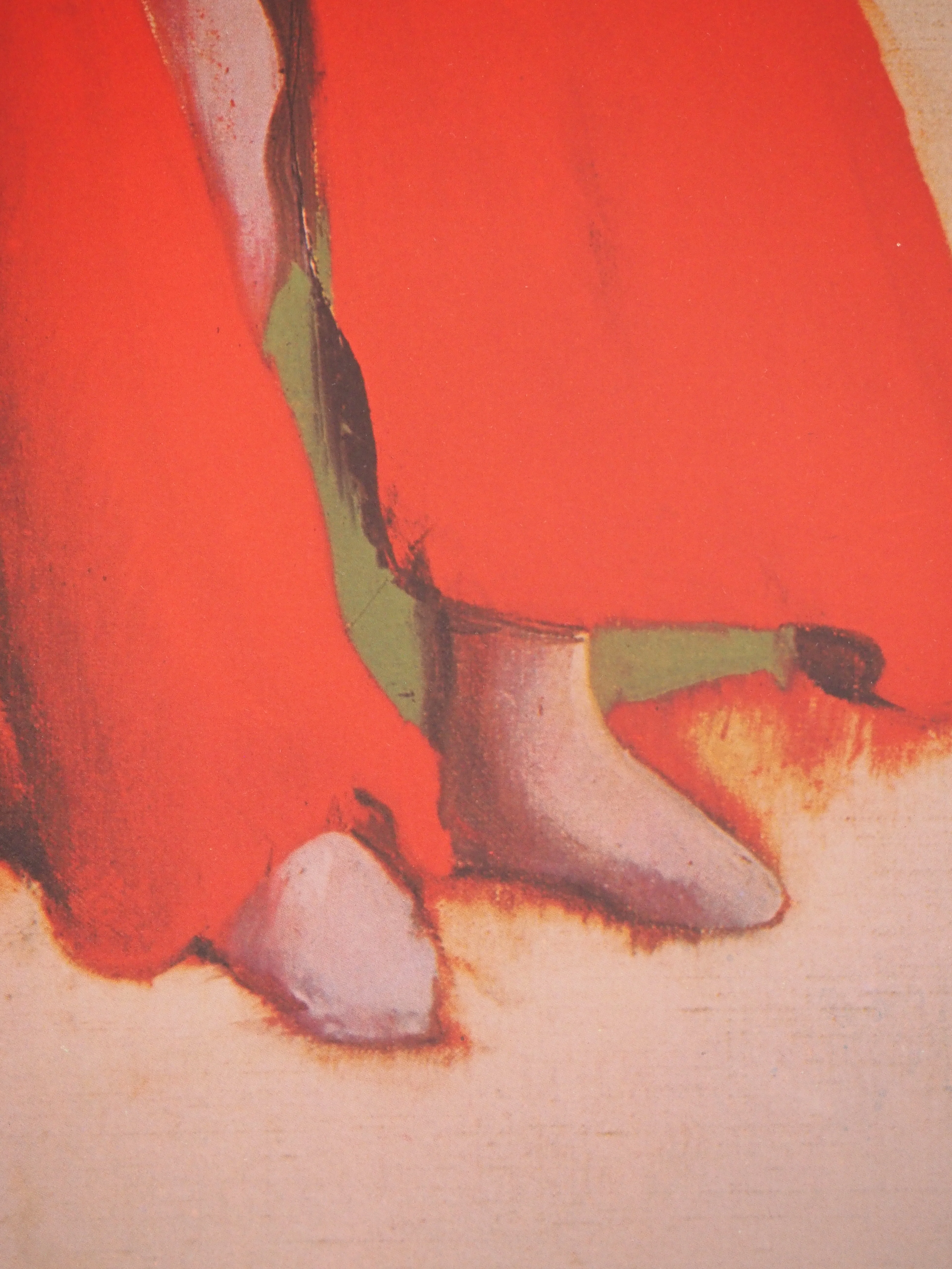 Christian BERARD : Acteur en manteau rouge, Lithographie - Image 6