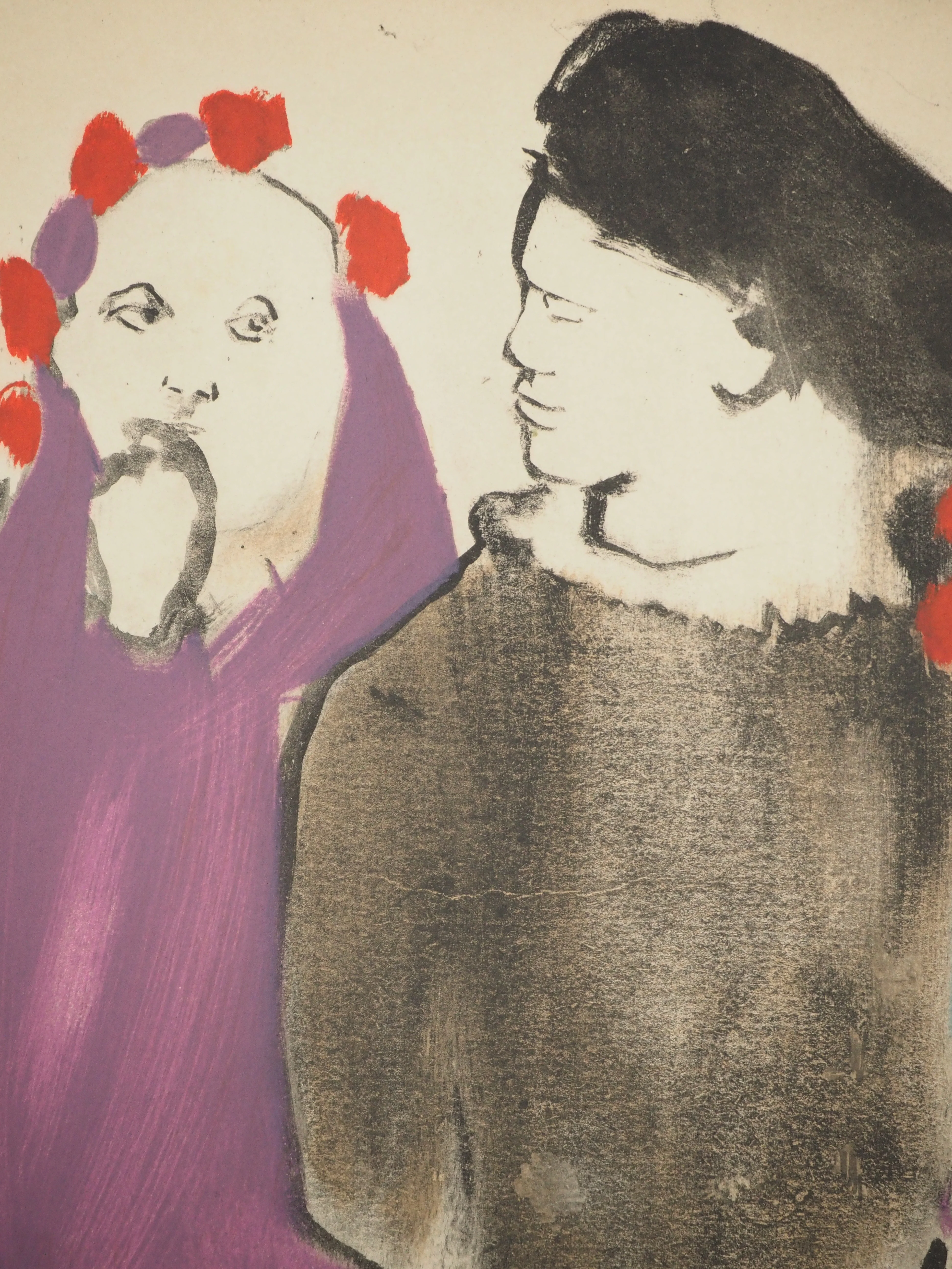 Christian BERARD : Ballet, les trois amis, Lithographie signée - Image 4