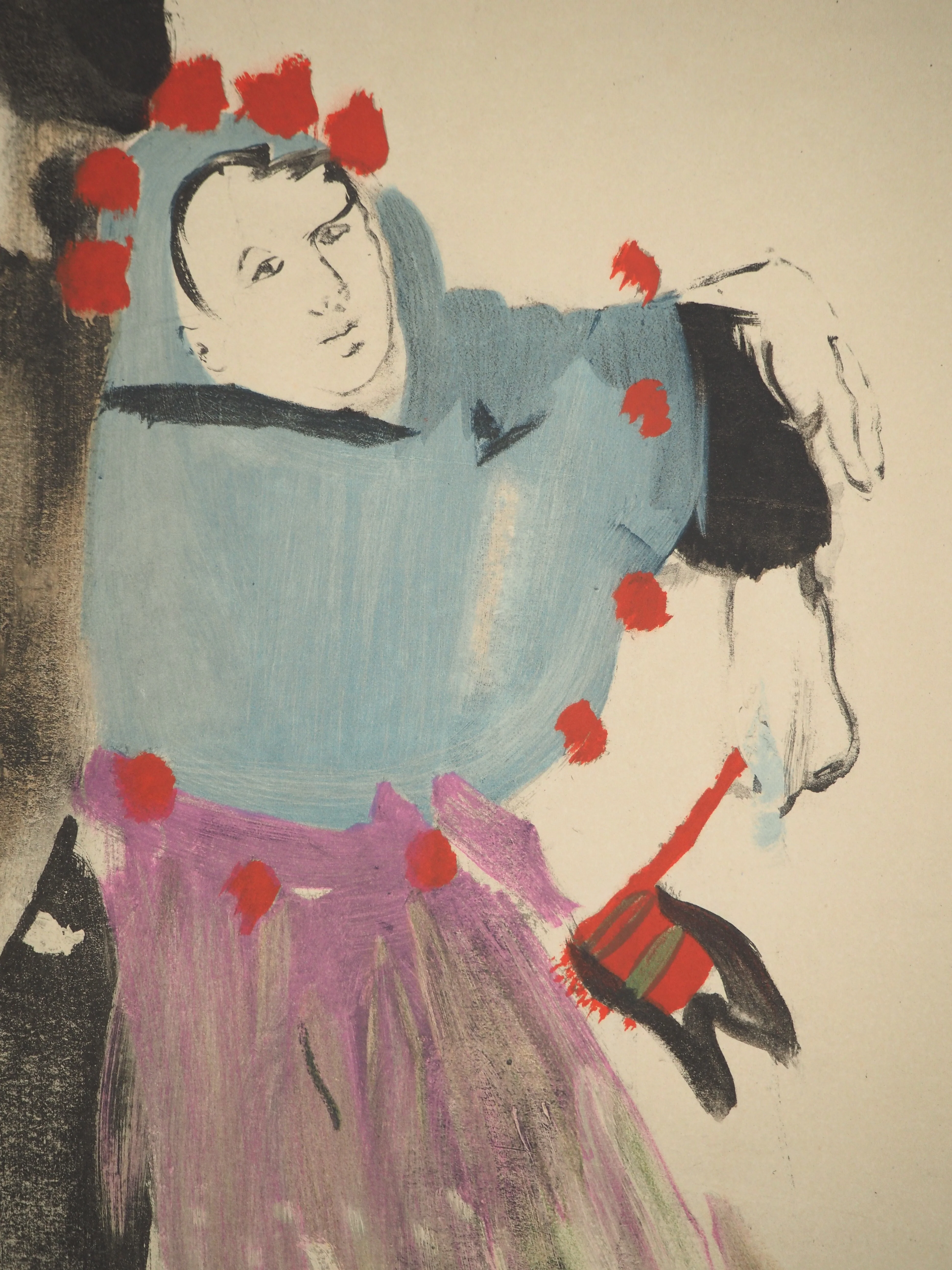 Christian BERARD : Ballet, les trois amis, Lithographie signée - Image 6