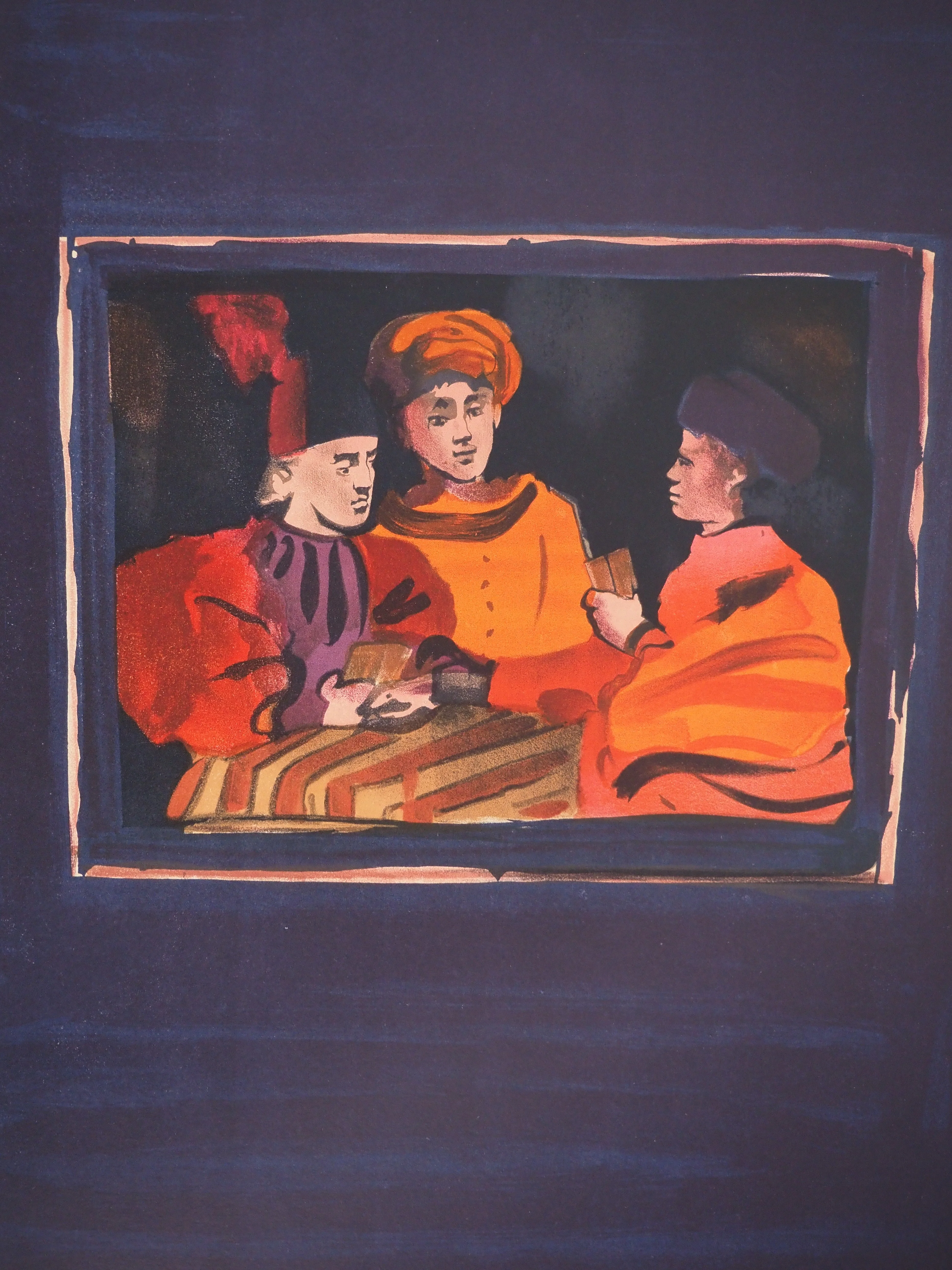Christian BERARD : Jeu de cartes, Affiche en lithographie - Image 3
