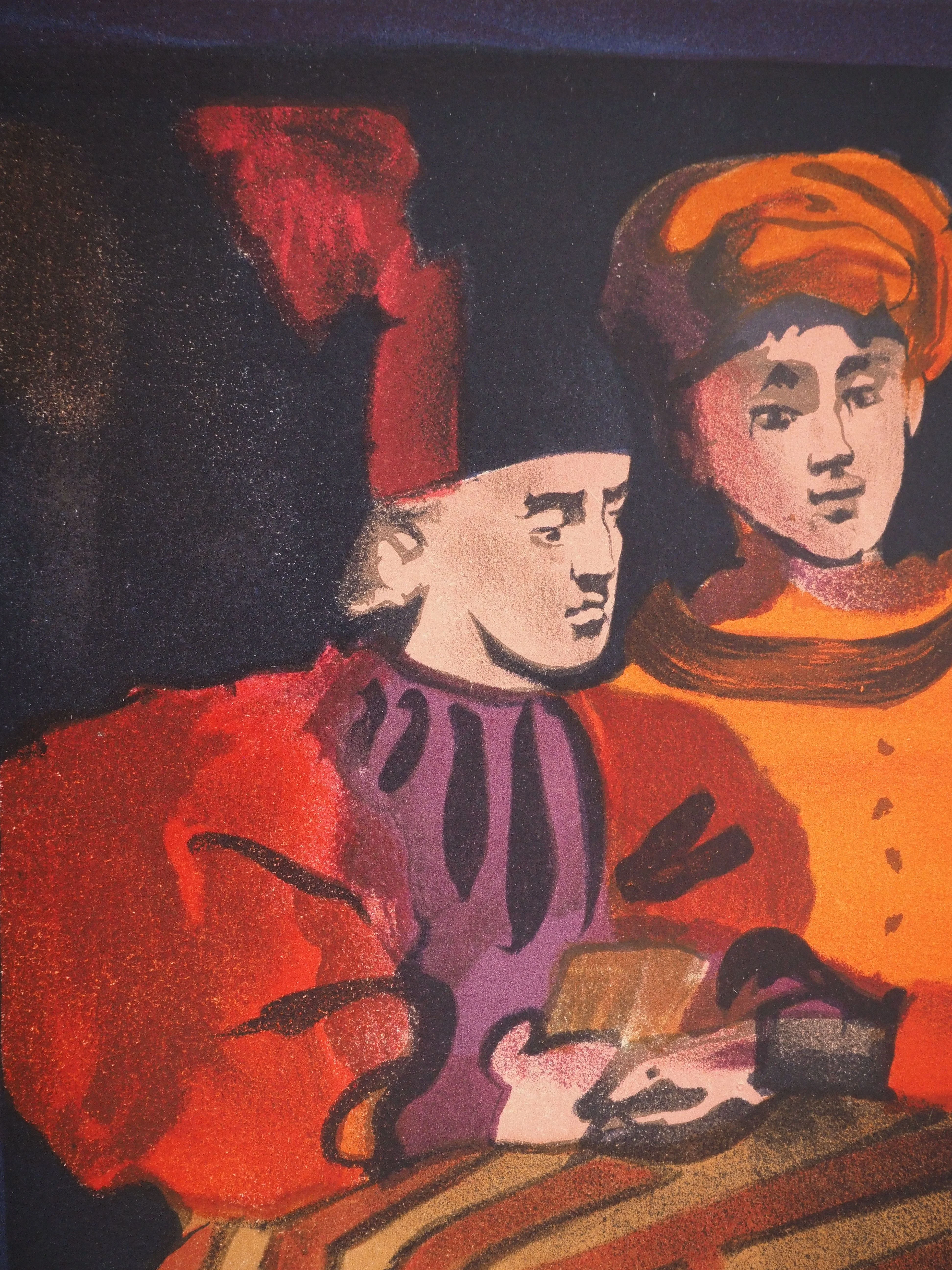 Christian BERARD : Jeu de cartes, Affiche en lithographie - Image 4