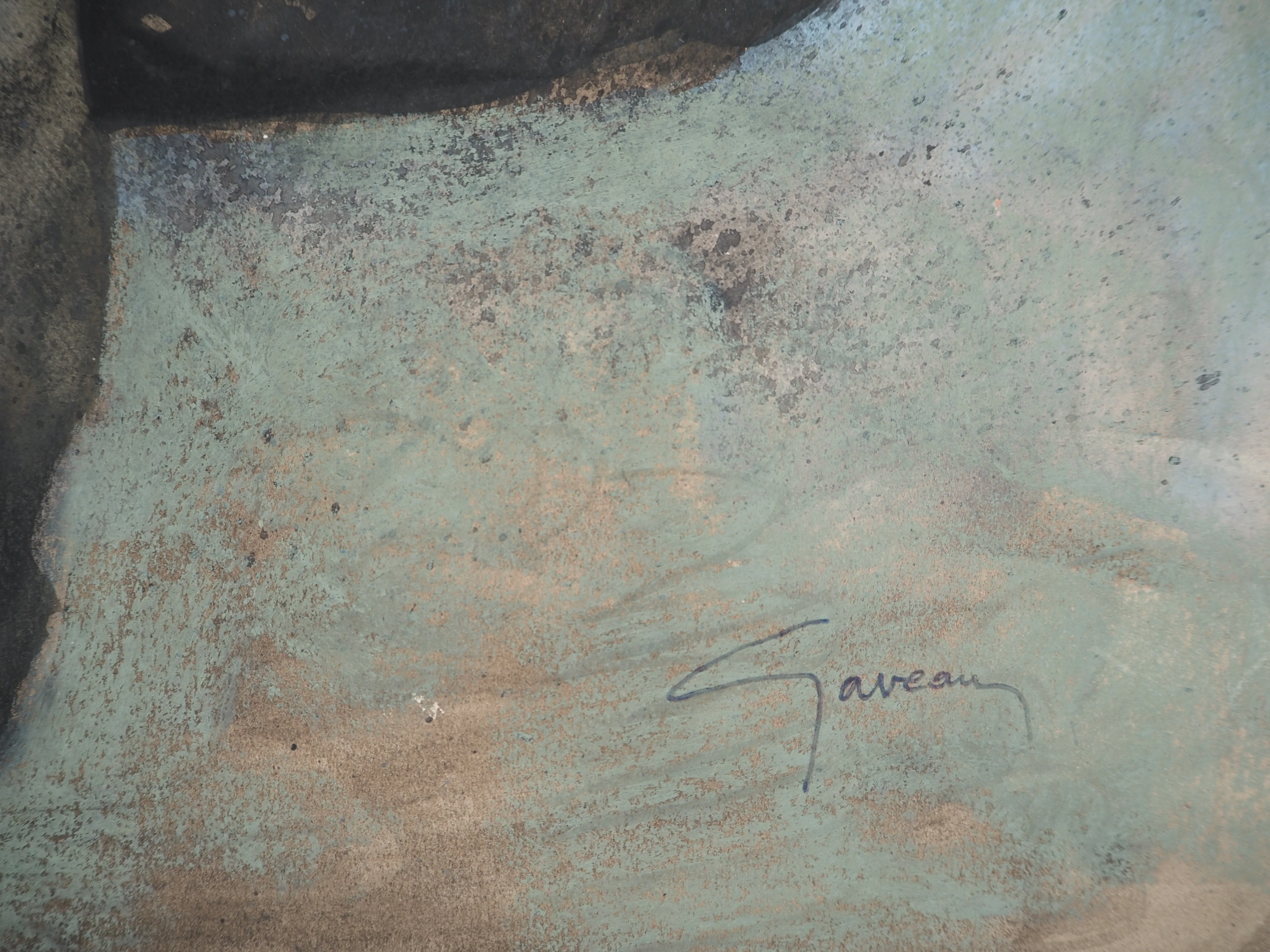 Claude GAVEAU : Nu au levé du soleil, Dessin original signé - Image 2