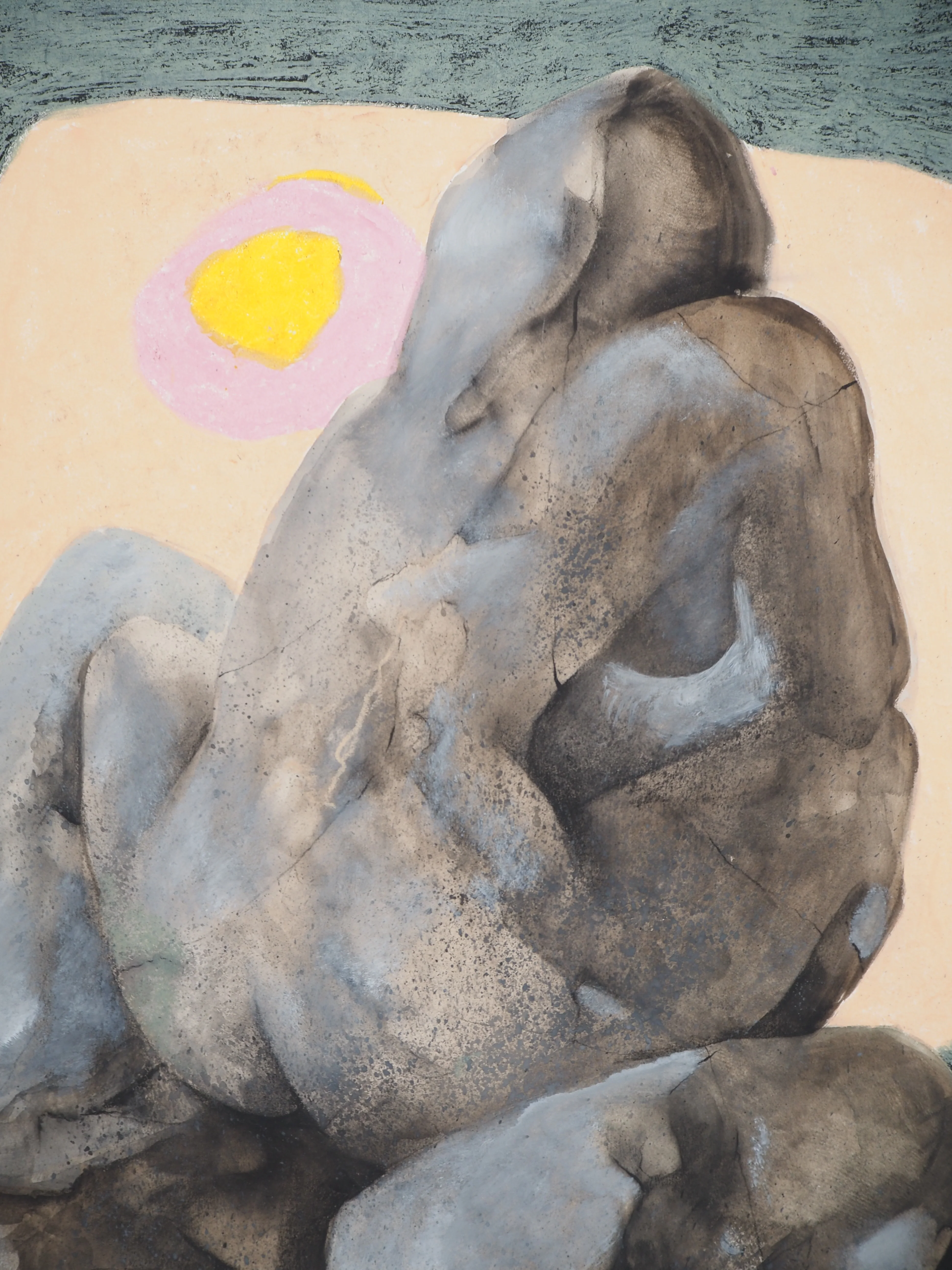 Claude GAVEAU : Nu au levé du soleil, Dessin original signé - Image 4