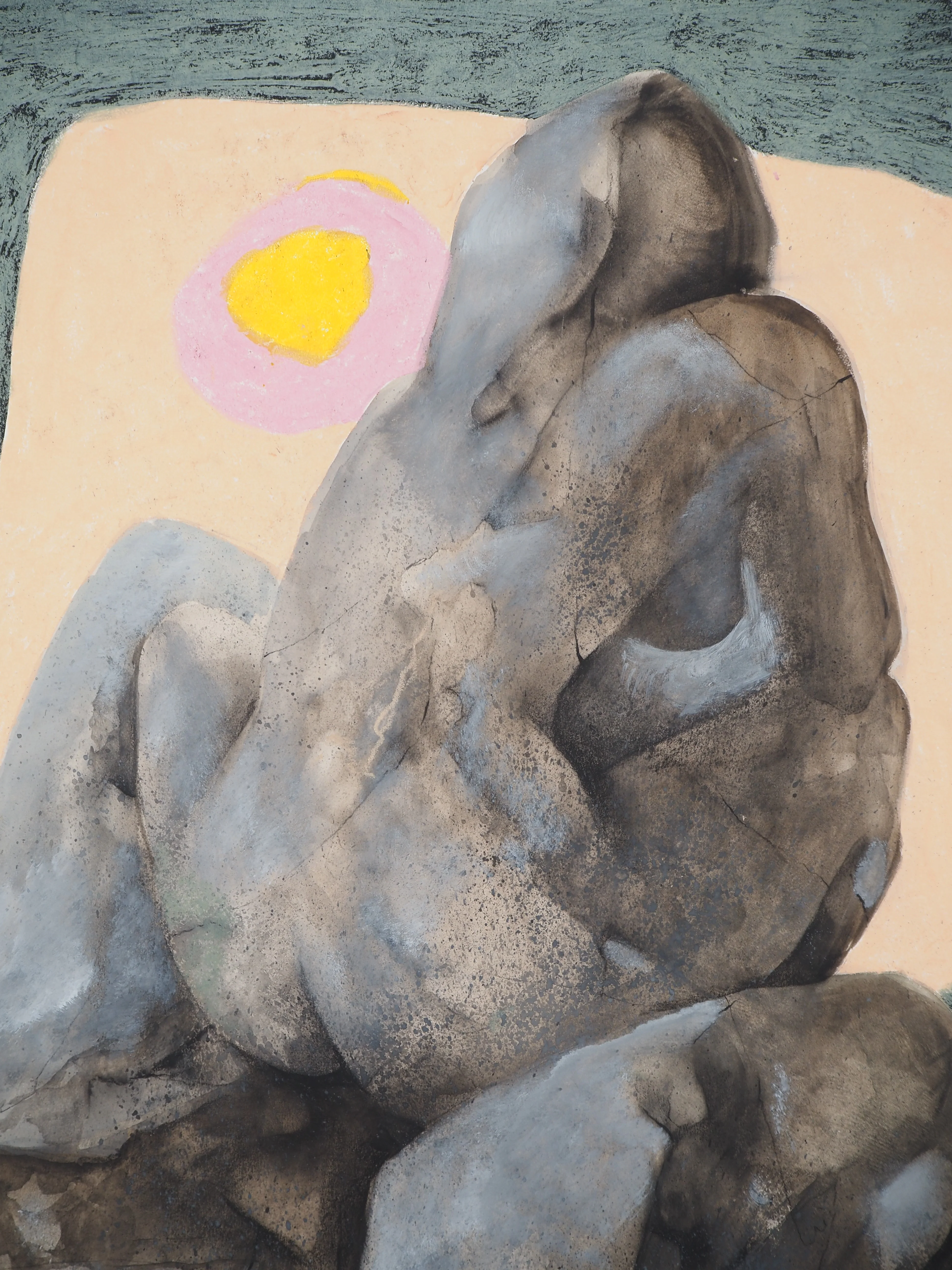 Claude GAVEAU : Nu au levé du soleil, Dessin original signé - Image 5