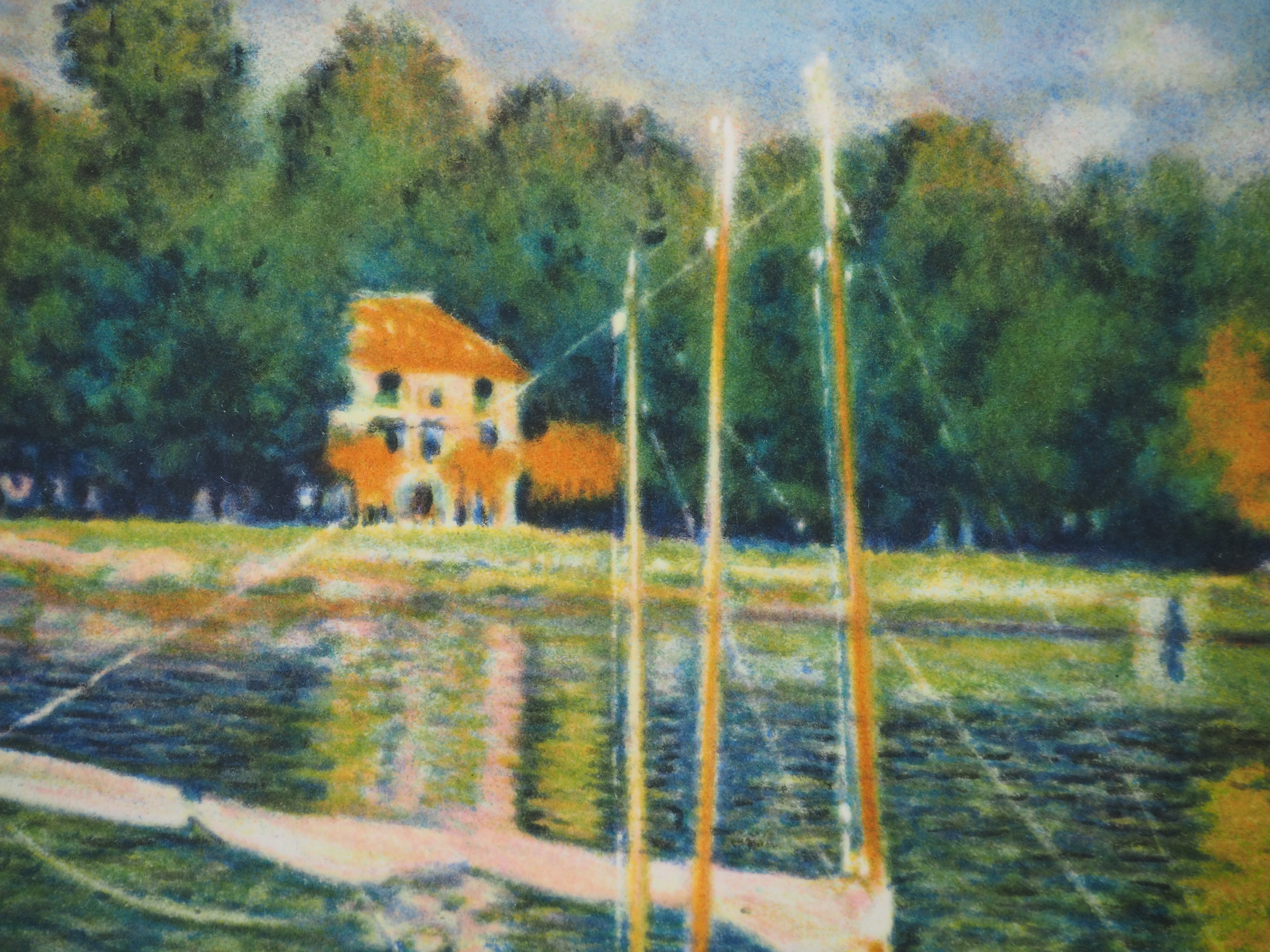 Claude MONET : Voiliers, Lithographie signée - Image 6