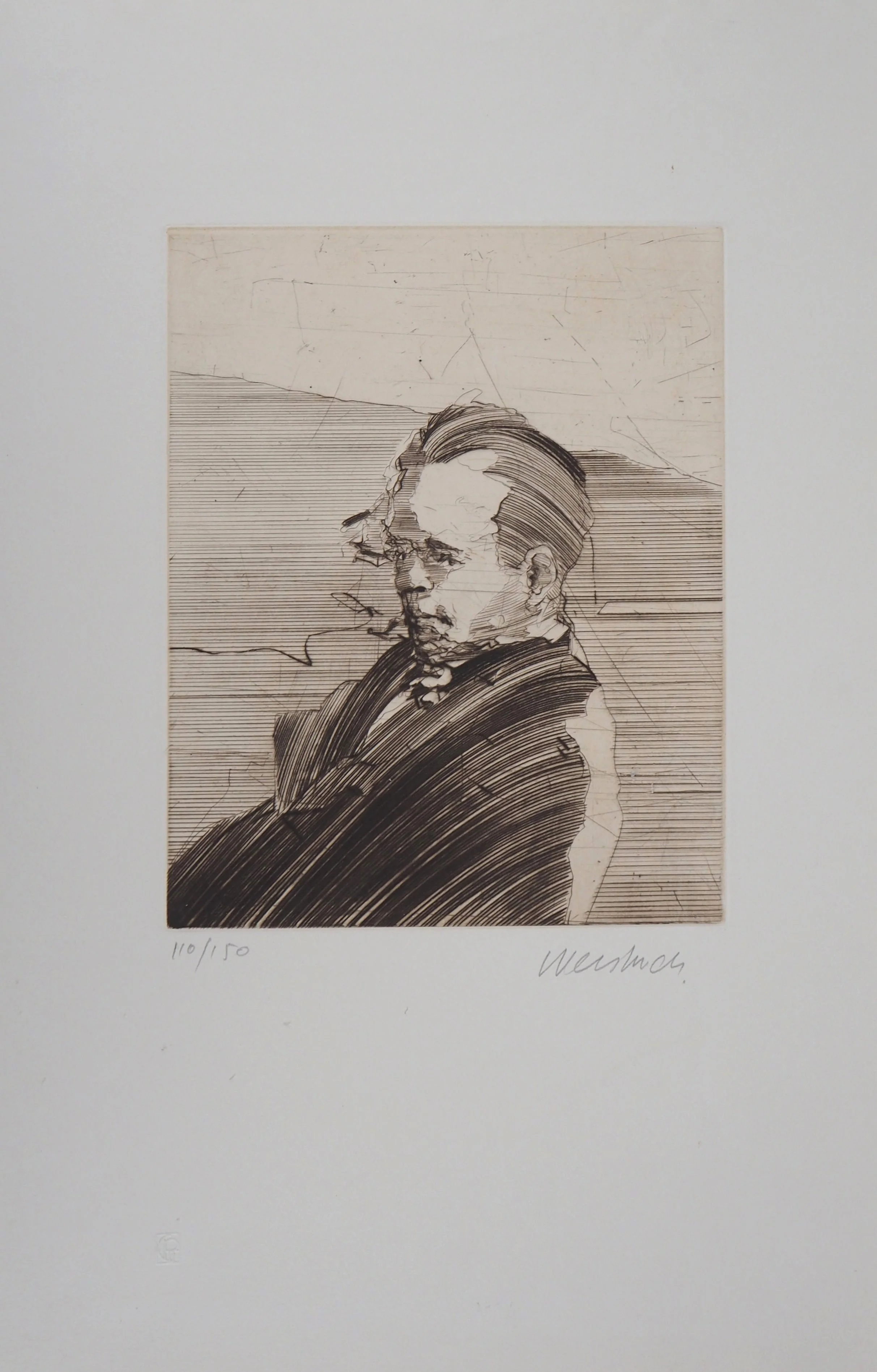 Claude WEISBUCH : Hommage à Camus, Gravure originale signée - Image 3