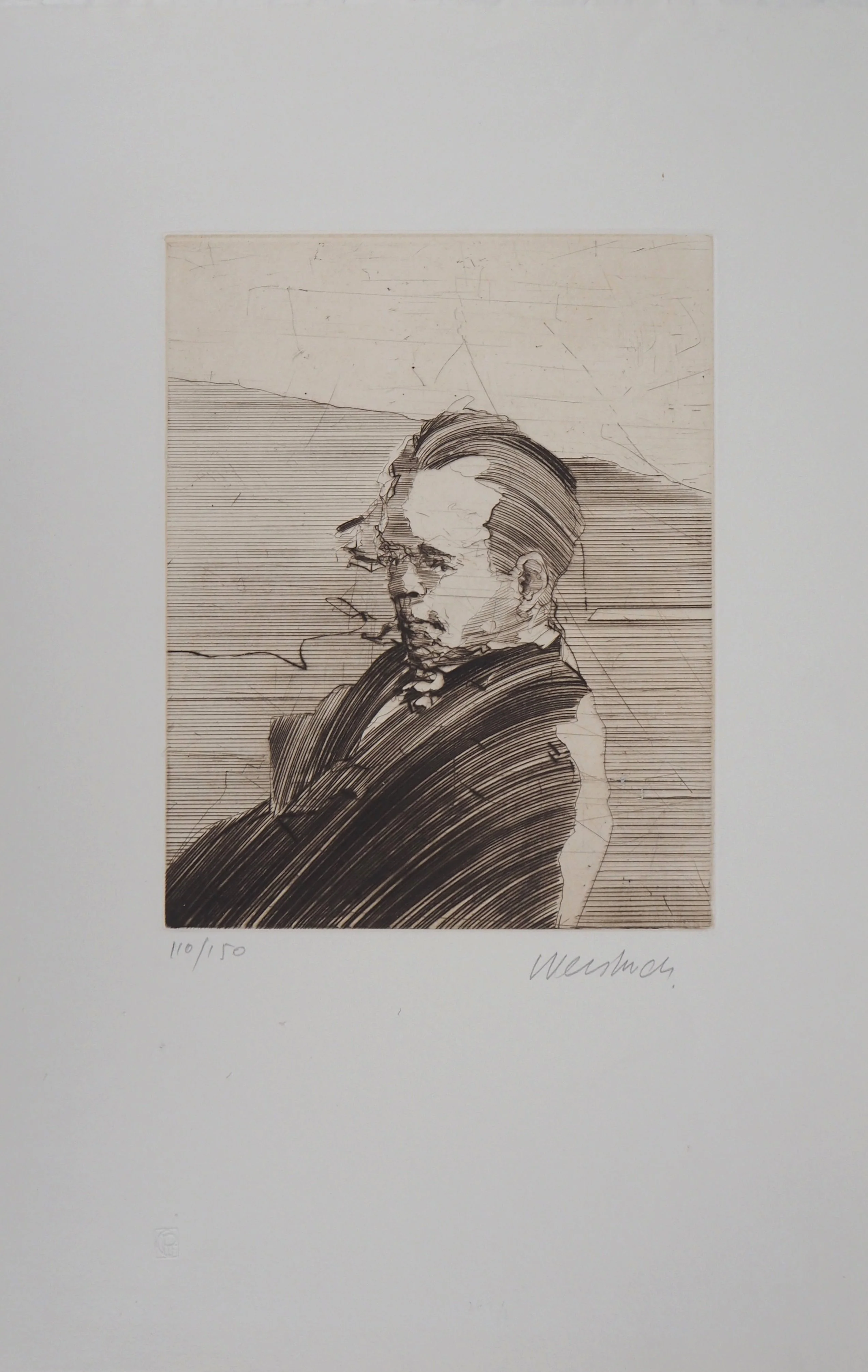 Claude WEISBUCH : Hommage à Camus, Gravure originale signée - Image 4