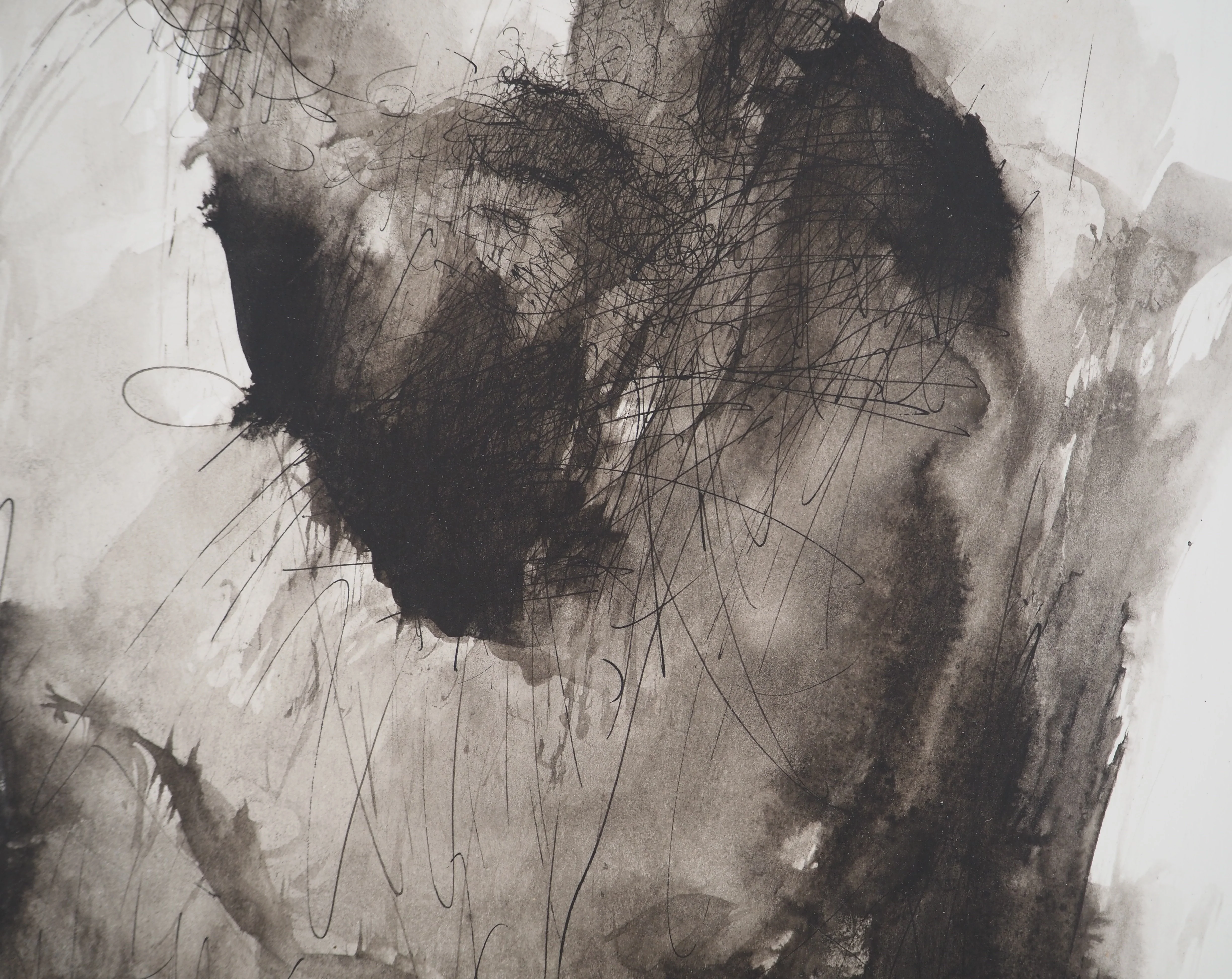 Daniel AIRAM : Homme au regard perçant, Dessin original signé - Image 6
