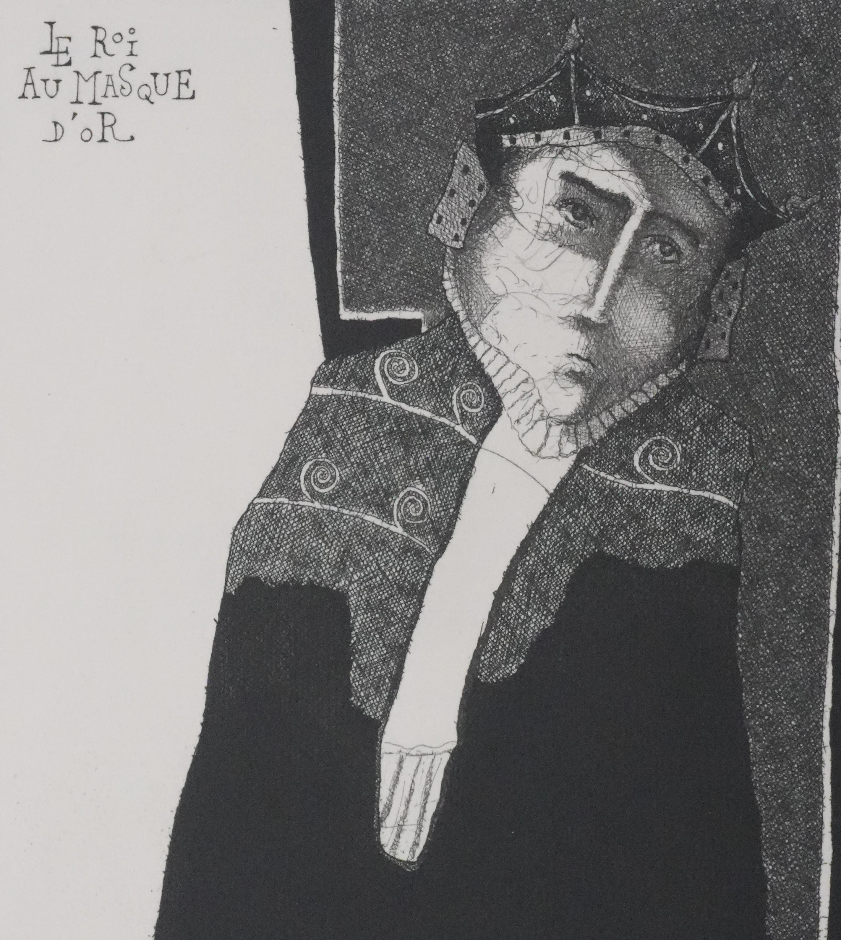 Daniel Airam, Le Roi au masque d'Or, Lithographie originale signée - Image 4