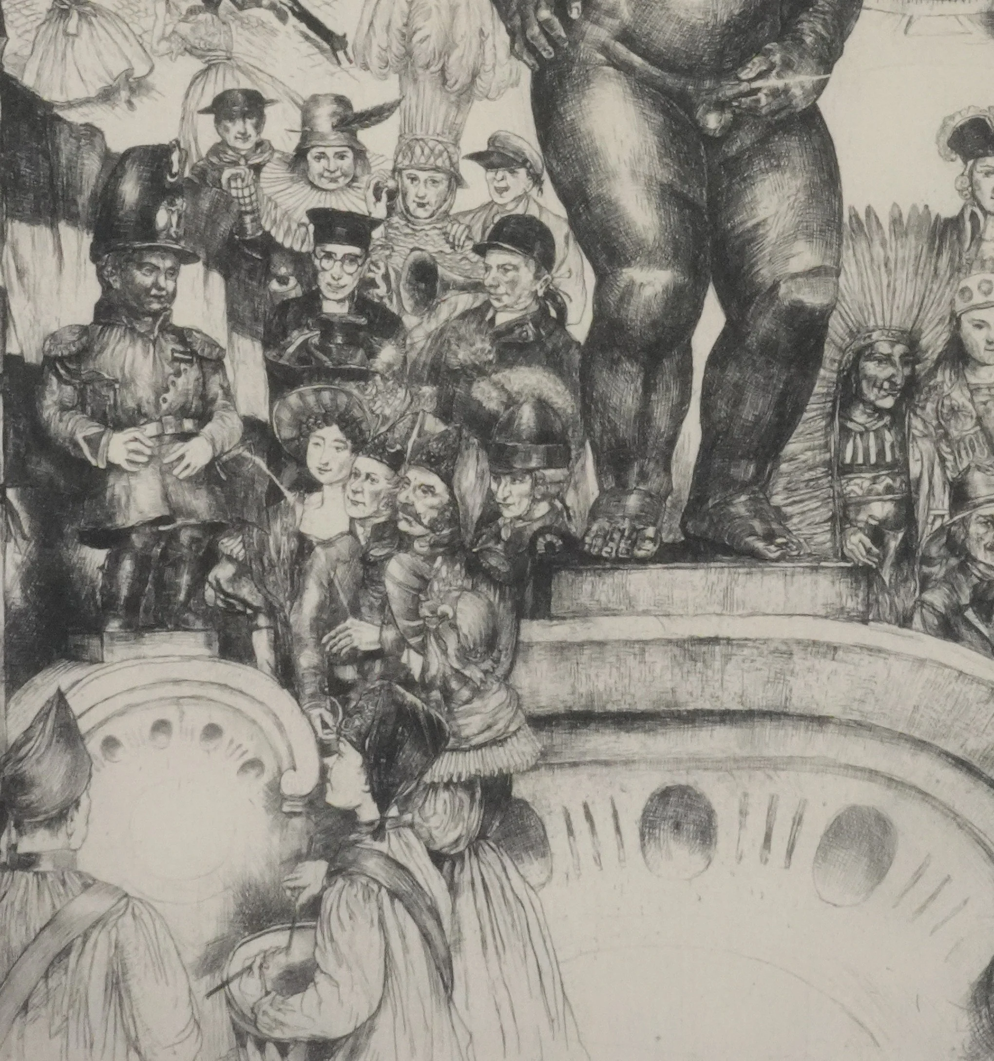 Désiré NAEYAERT : Les différentes incarnations de Manneke Pis, Gravure originale signée - Image 6