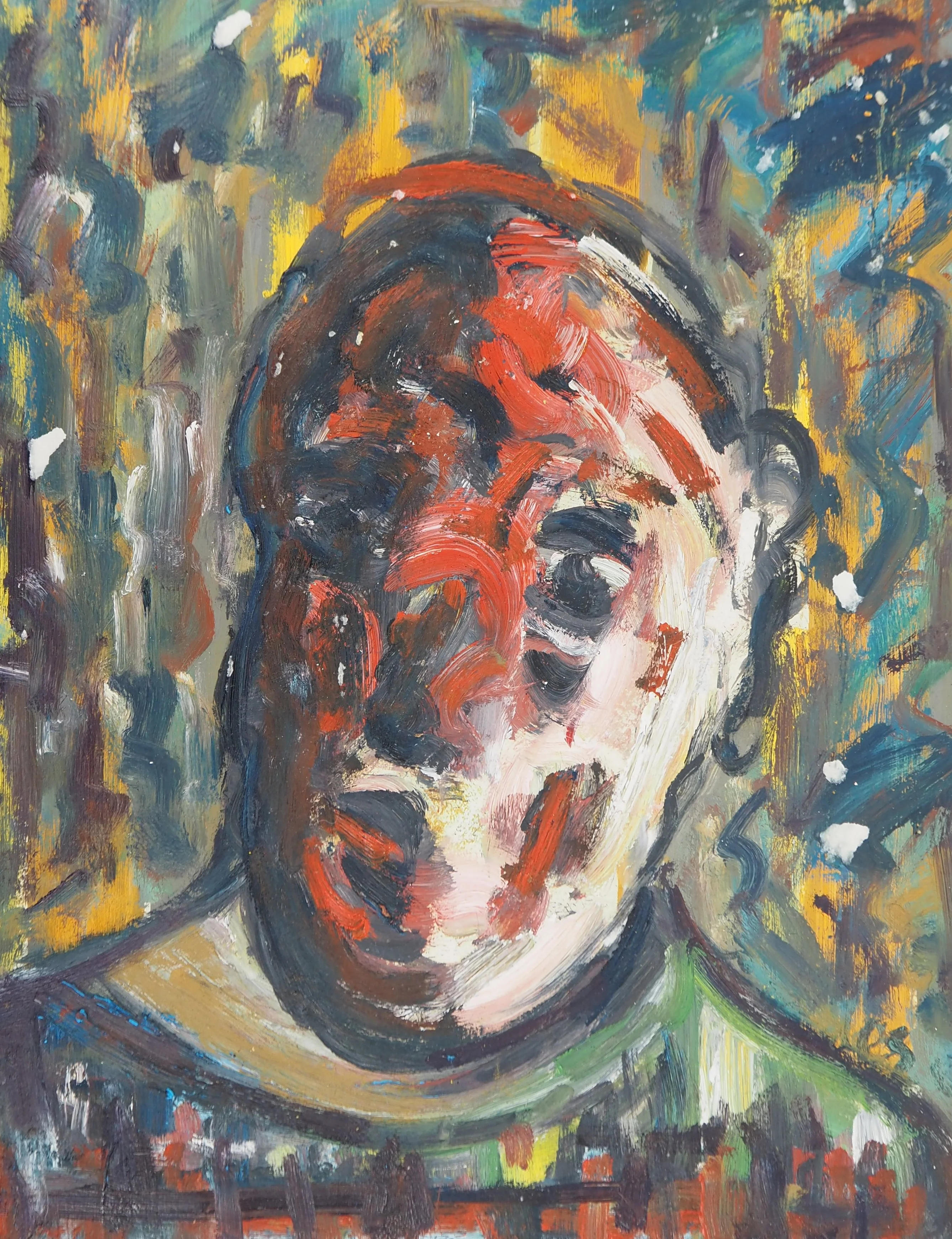 Diyap GULER : Clown abstrait, Peinture à l'huile - Image 2