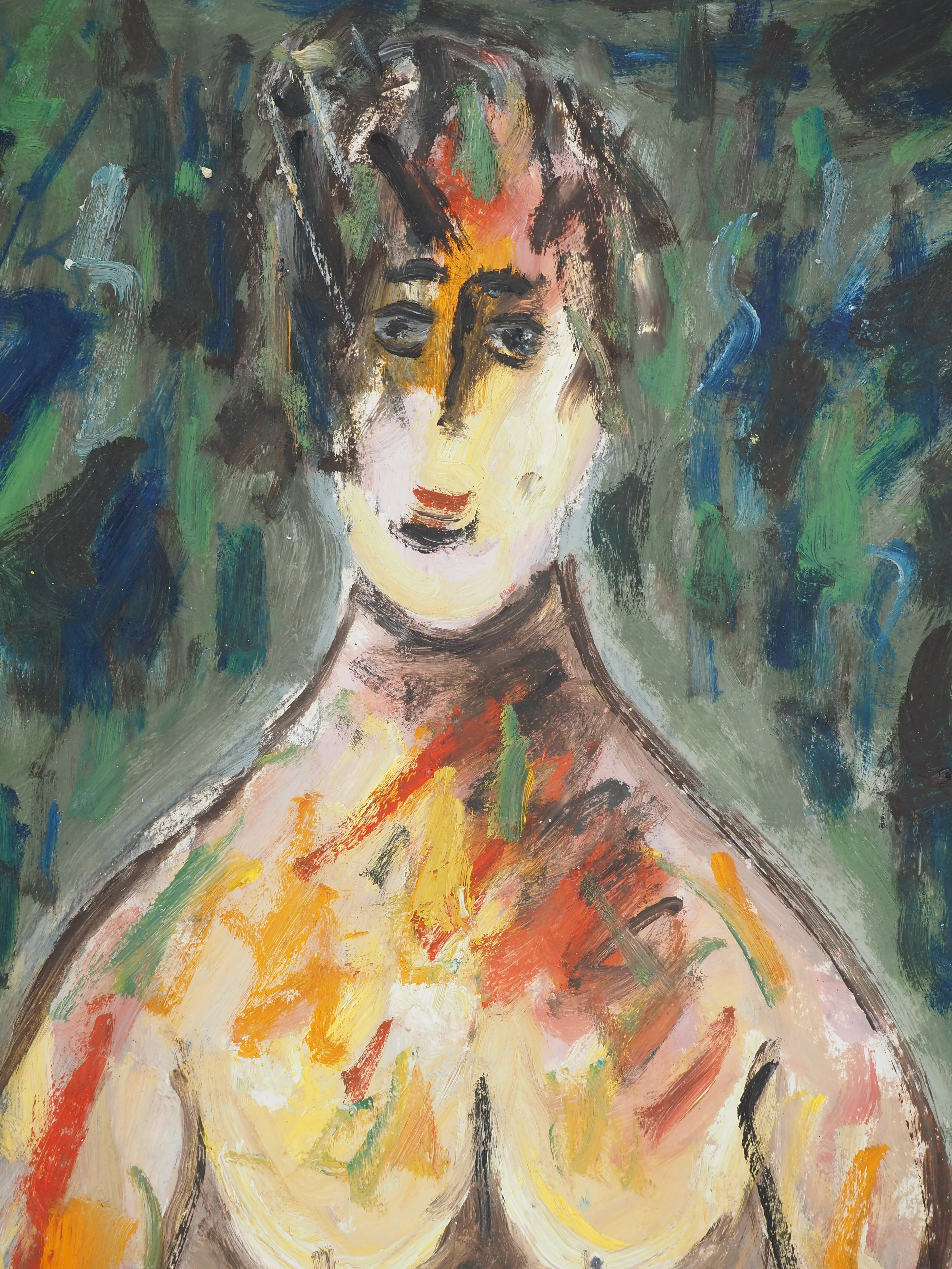 Diyap GULER : Femme nue dans la nature, Peinture à l'huile - Image 3