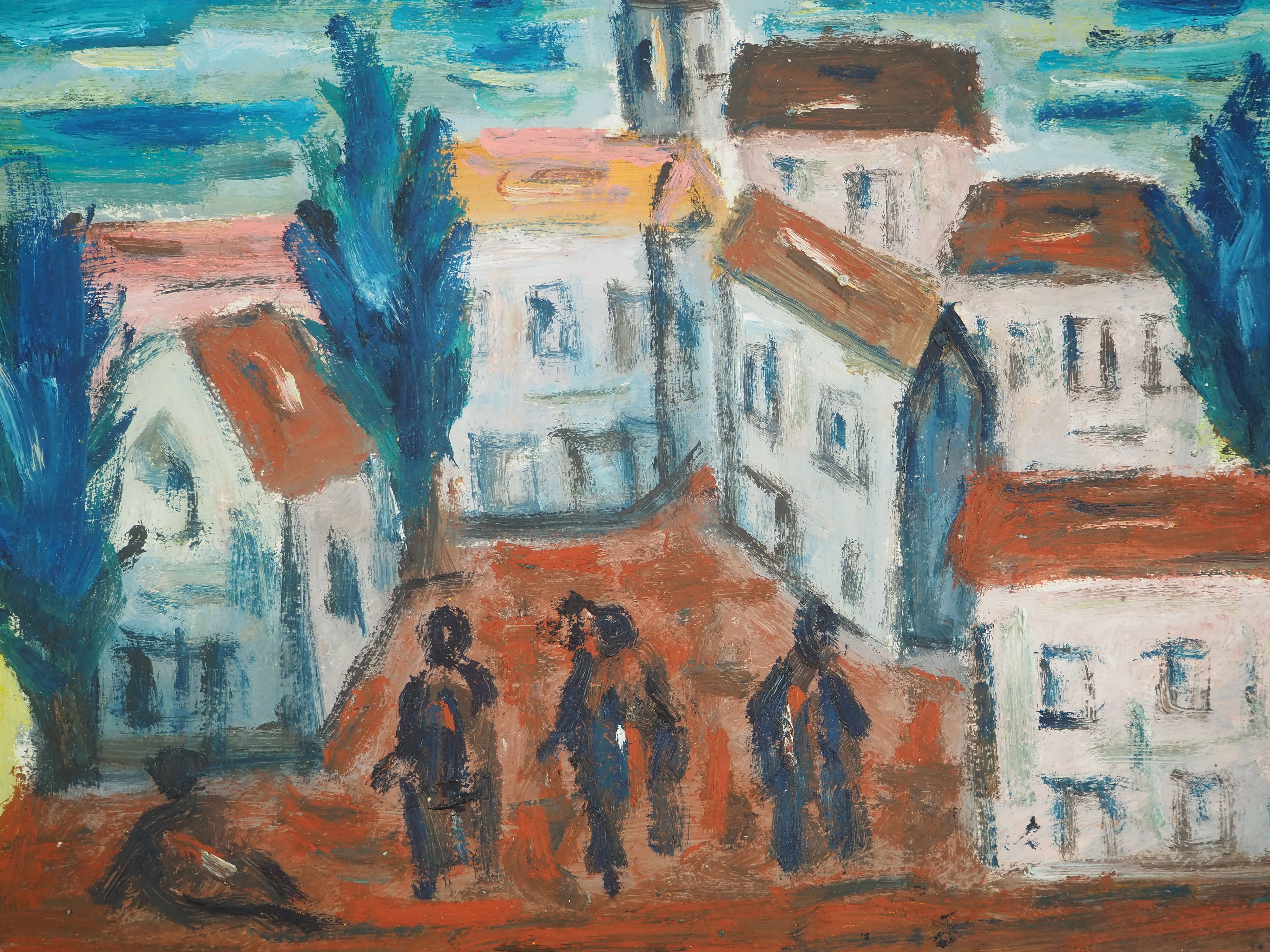 Diyap GÜLER : La sortie d'Amiens, Peinture à l'huile - Image 4