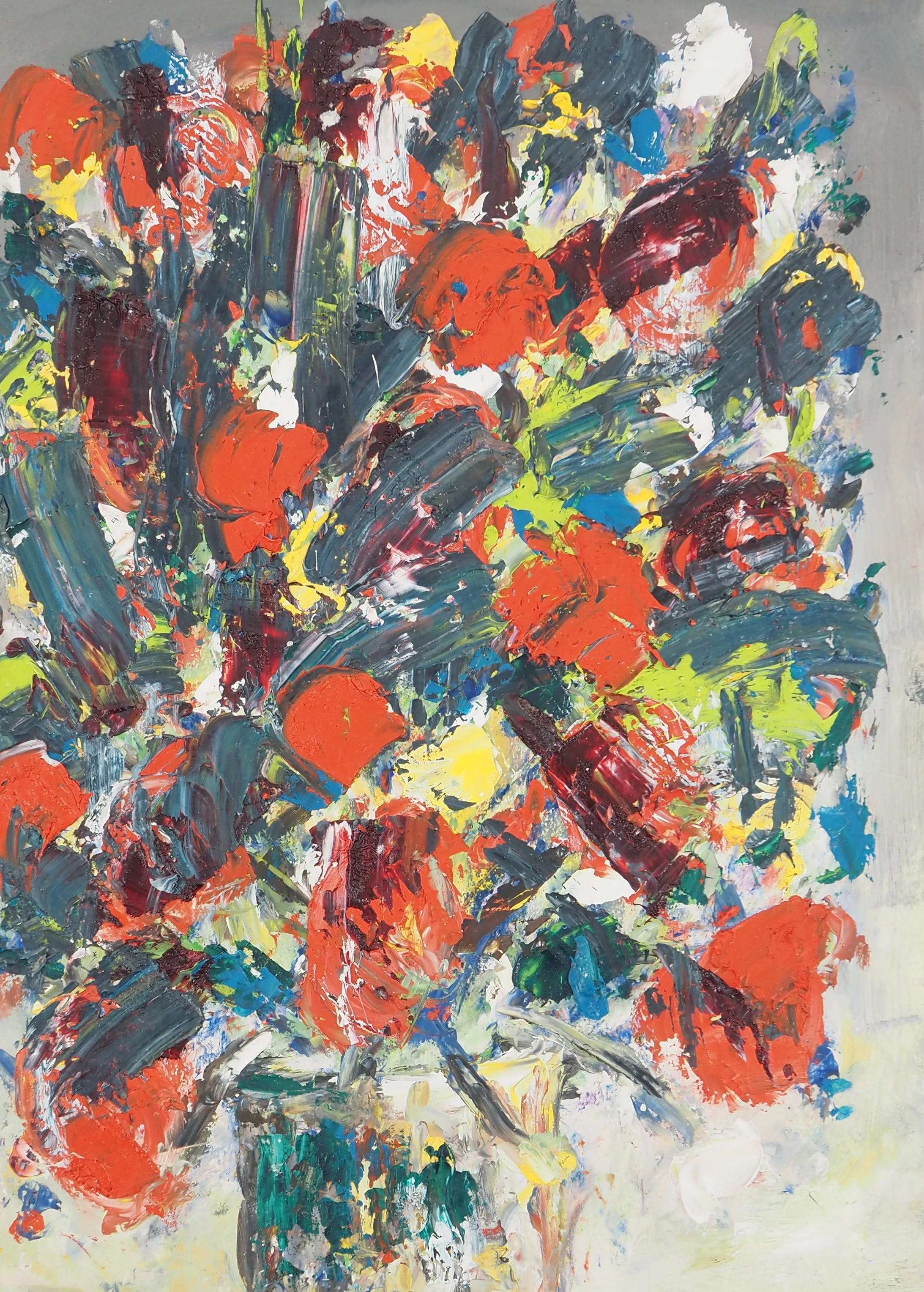 Diyap GÜLER : Les pivoines, Peinture à l'huile - Image 2