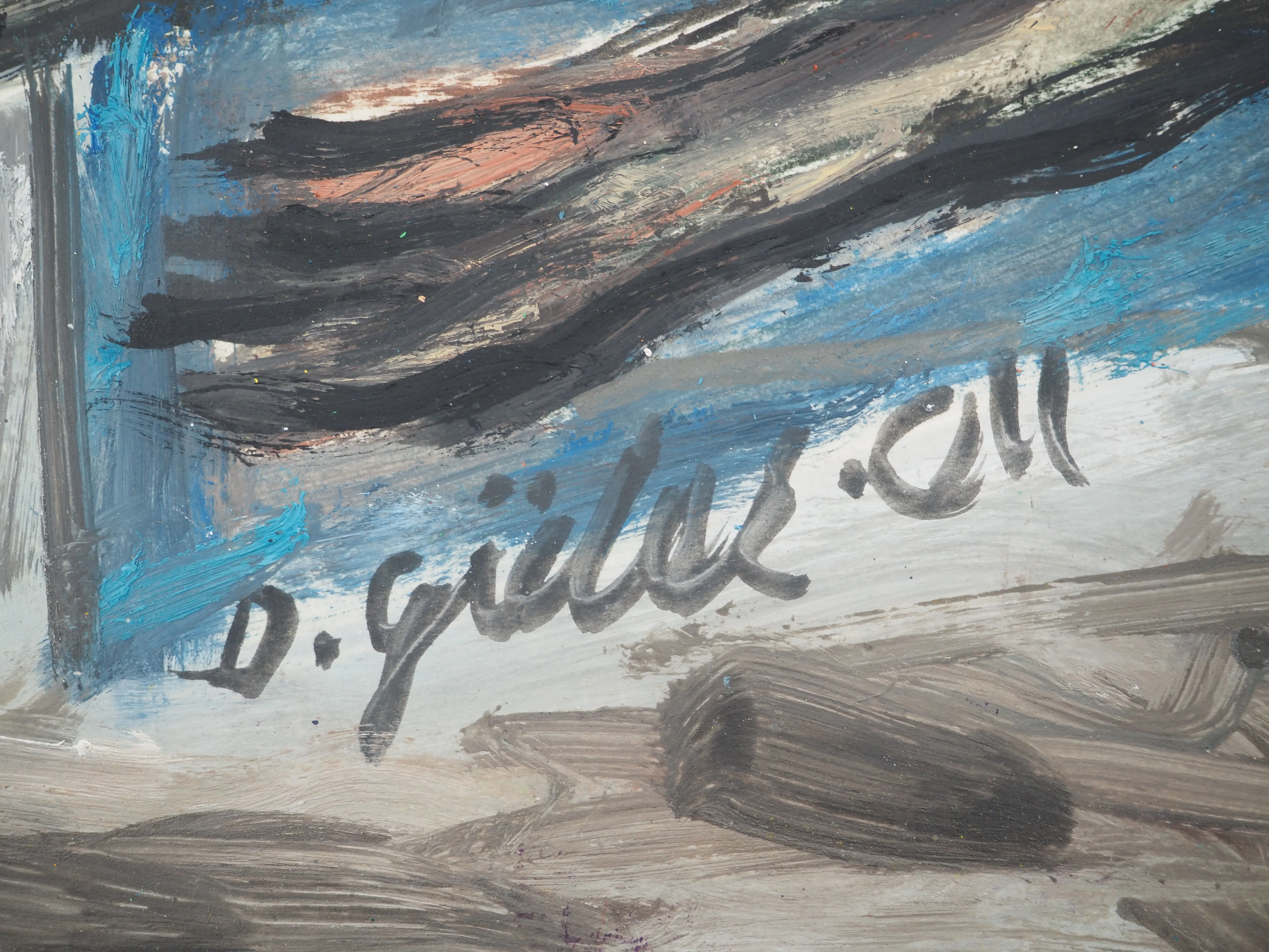 Diyap GÜLER : Nu au champs, Peinture à l'huile - Image 3