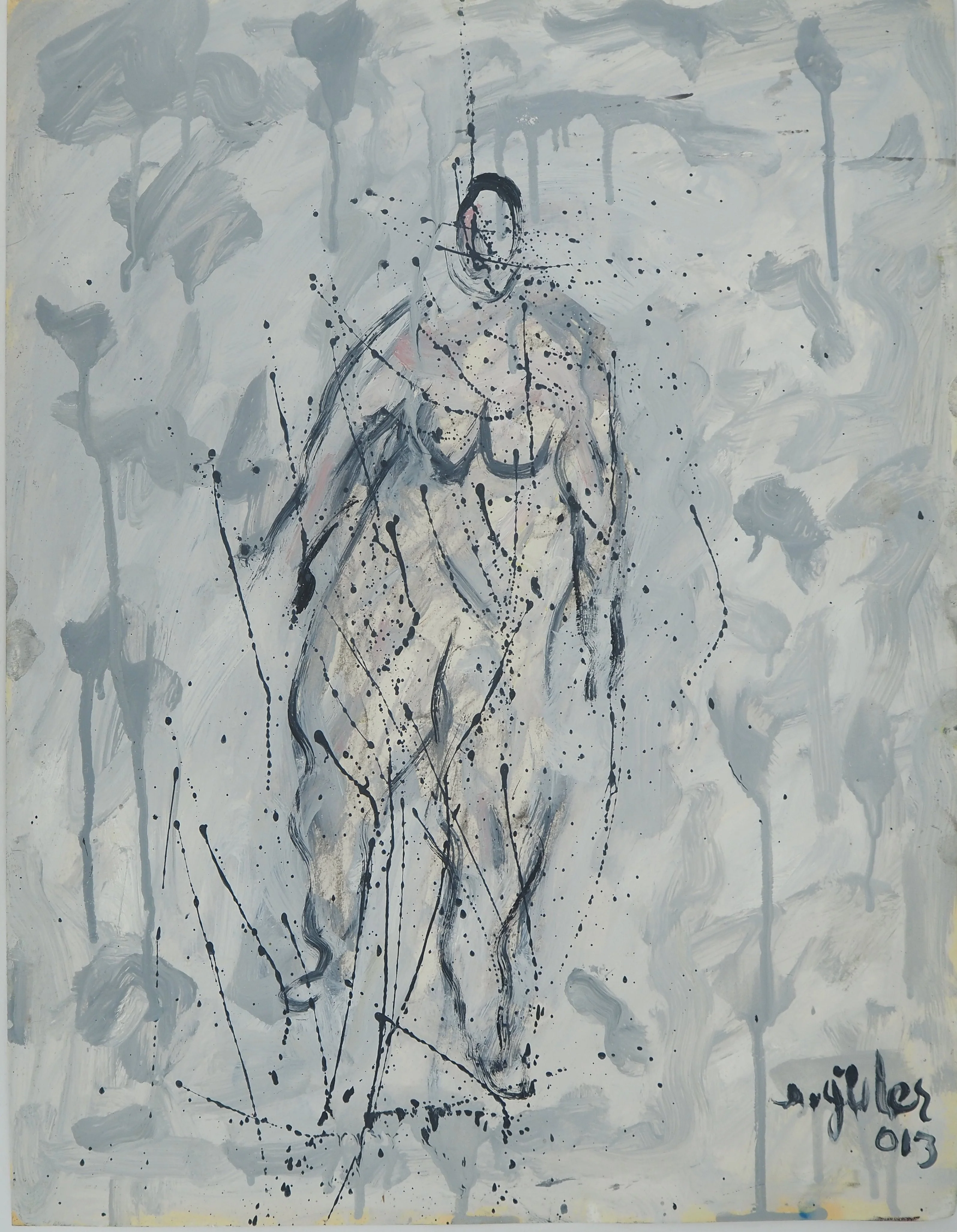 Diyap GÜLER : Corps abstrait, Peinture à l'huile