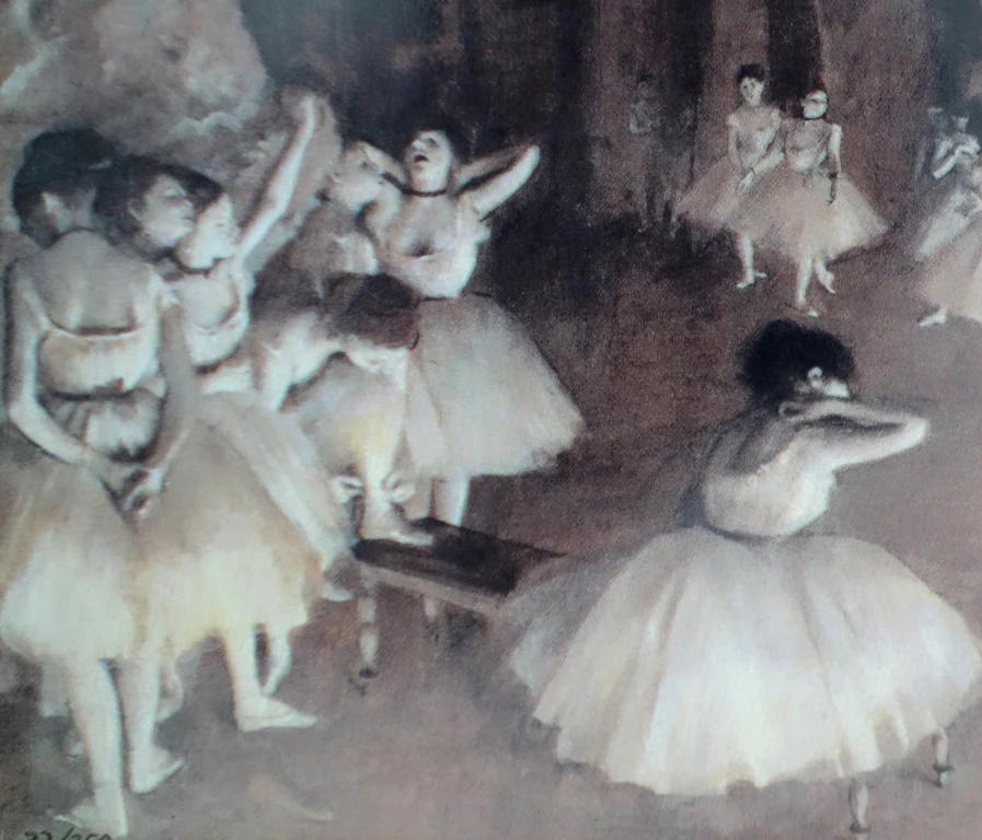 Edgar DEGAS : Répétition d’un ballet sur la scène, Sérigraphie signée - Image 4