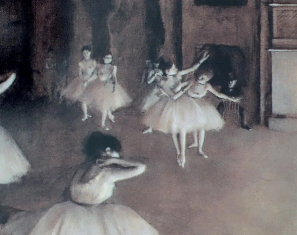 Edgar DEGAS : Répétition d’un ballet sur la scène, Sérigraphie signée - Image 5