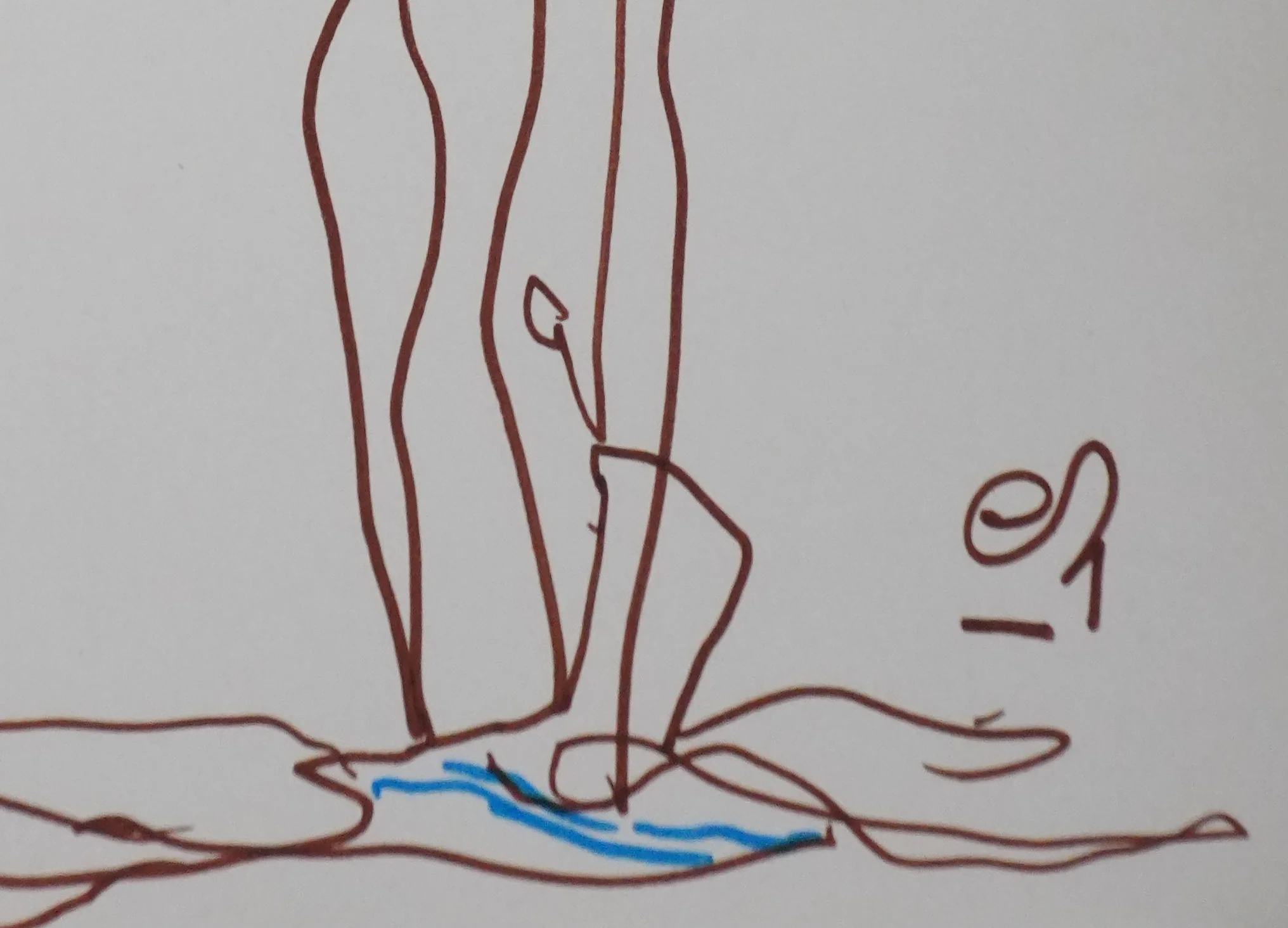 Edmond HUMEAU : L'arbre marron, Autographe et dessin original signé - Image 2