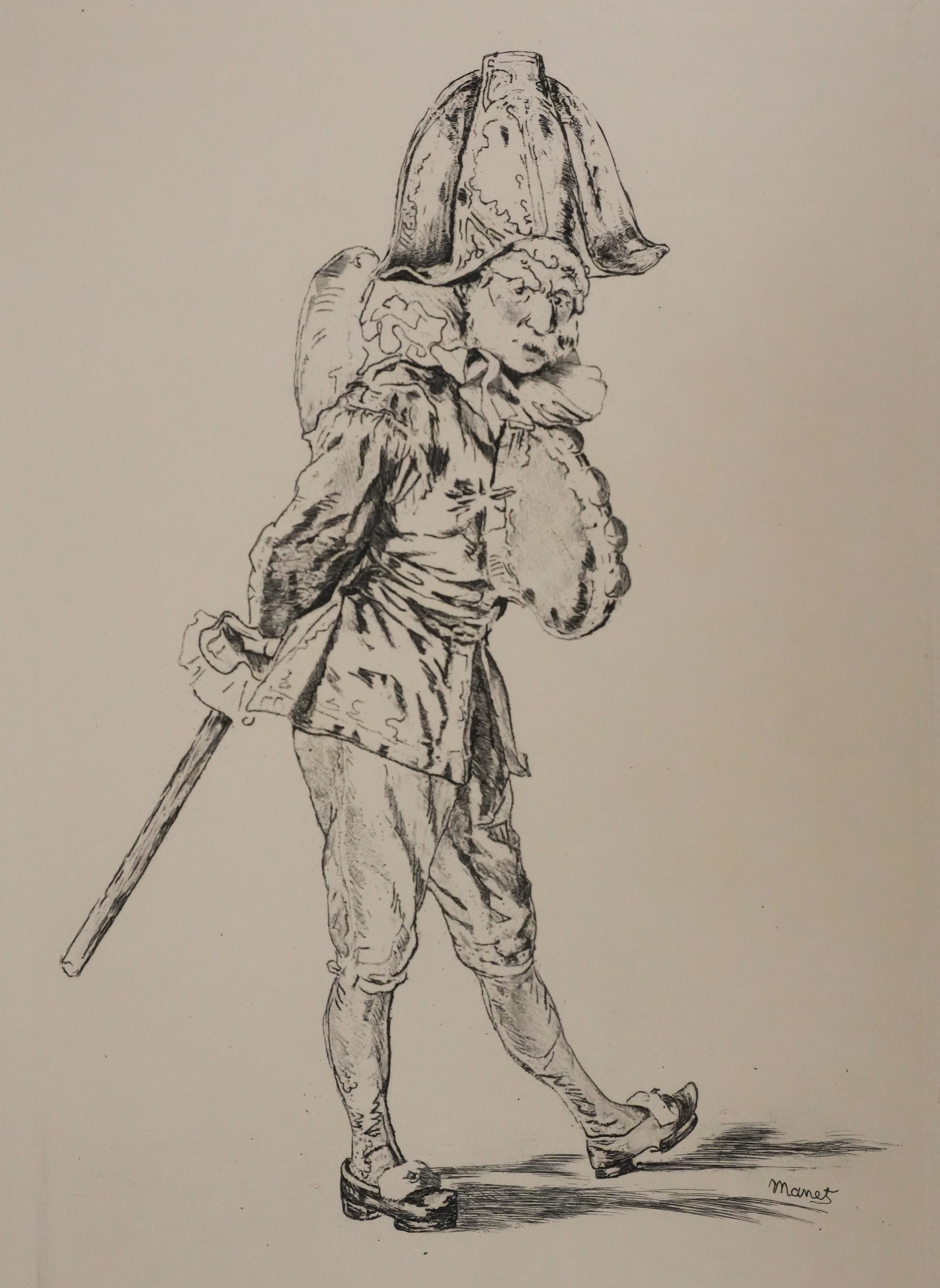 Edouard MANET : Polichinelle, Gravure signée - Image 3