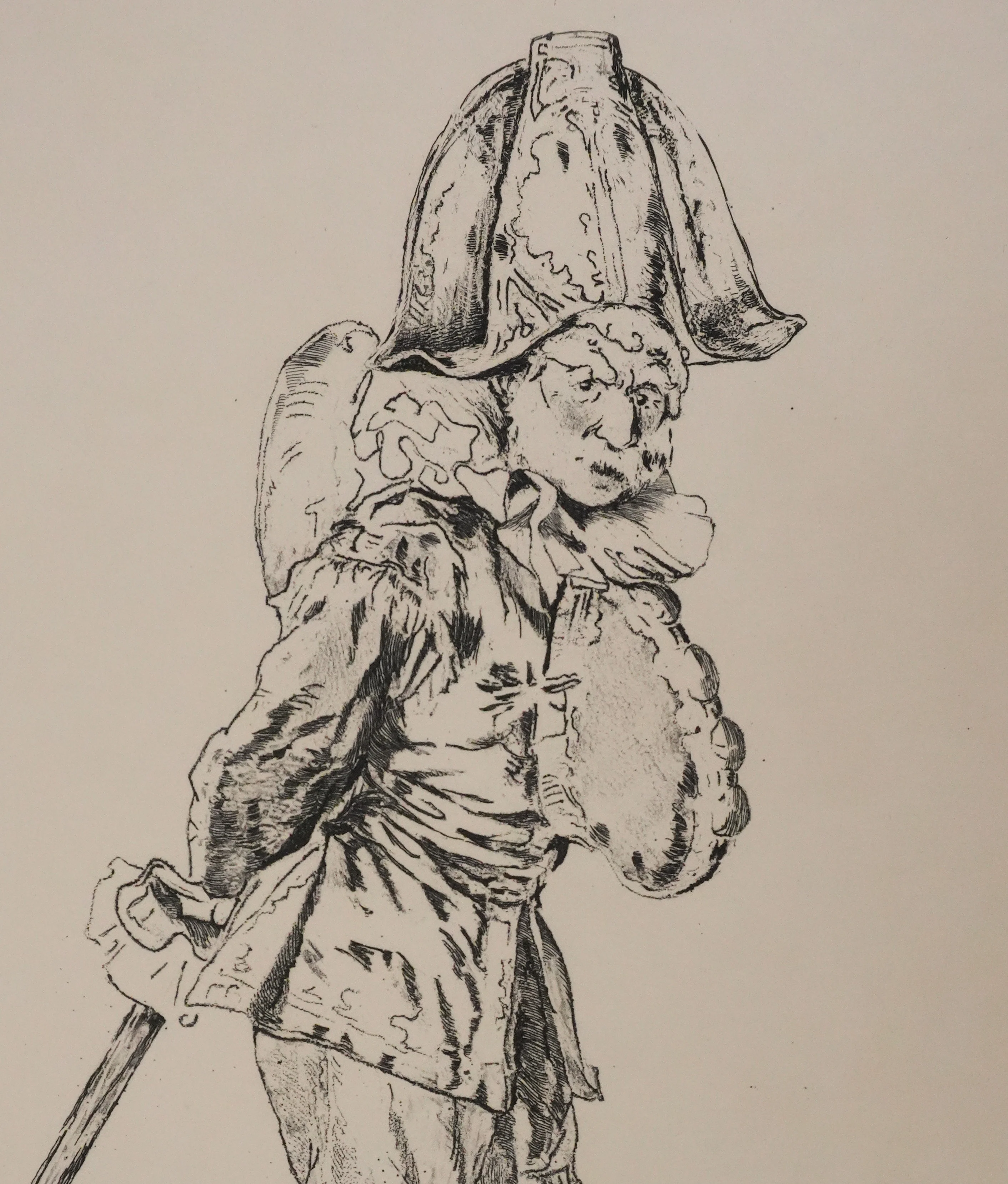 Edouard MANET : Polichinelle, Gravure signée - Image 4