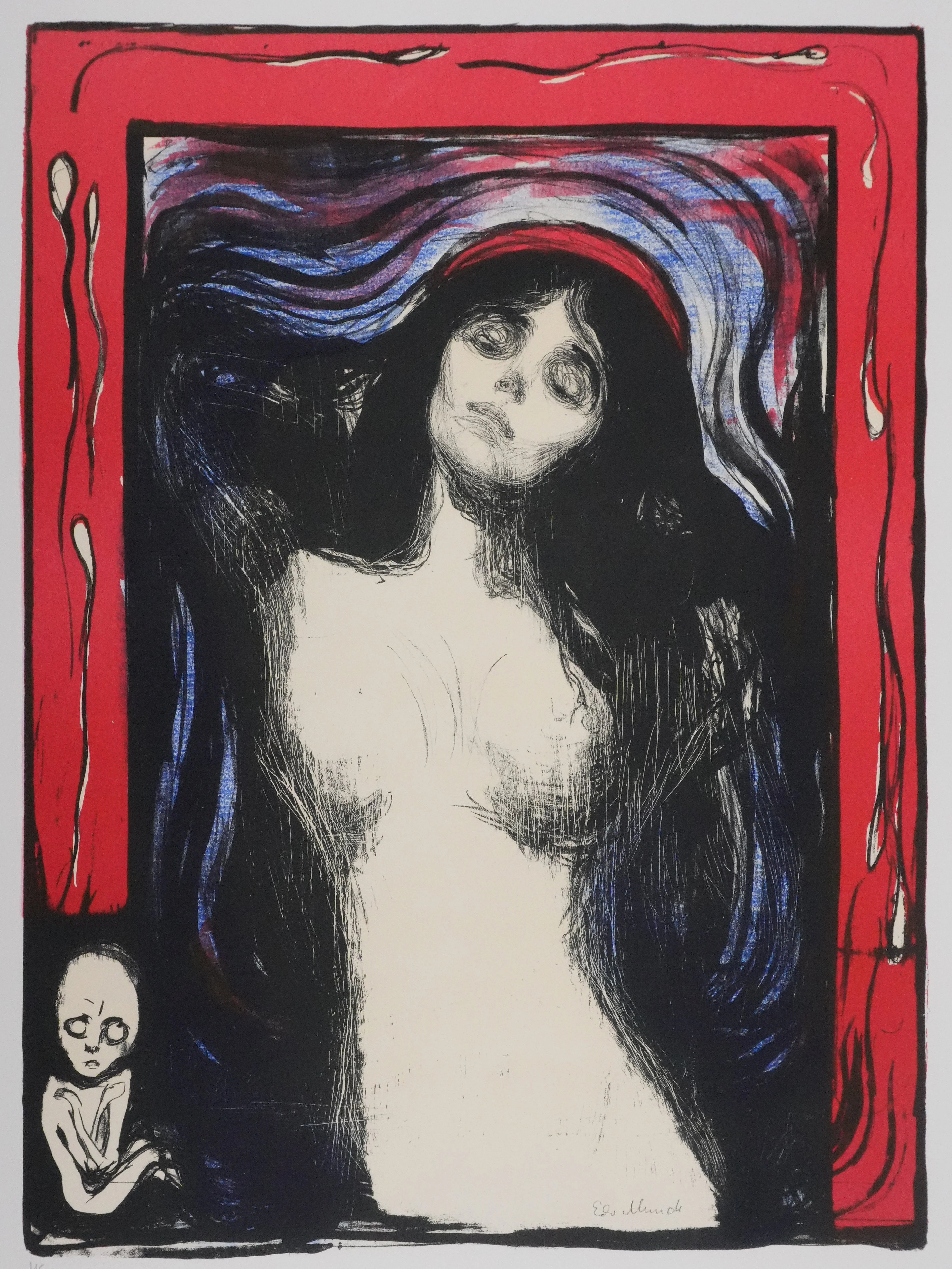 Edvard MUNCH : La Madone, Lithographie signée - Image 3