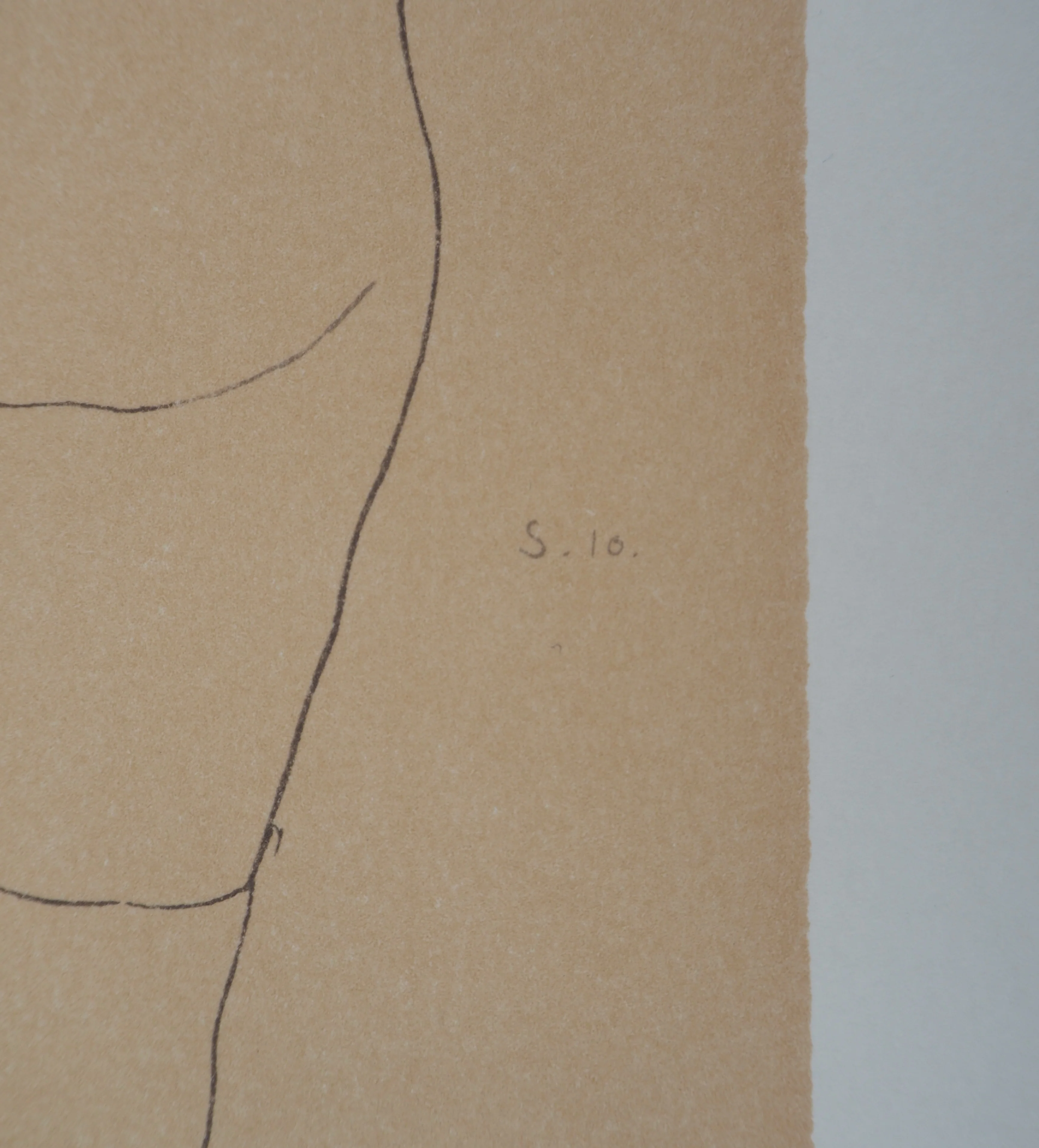 Egon SCHIELE : L'esquisse face au miroir, Lithographie signée - Image 2