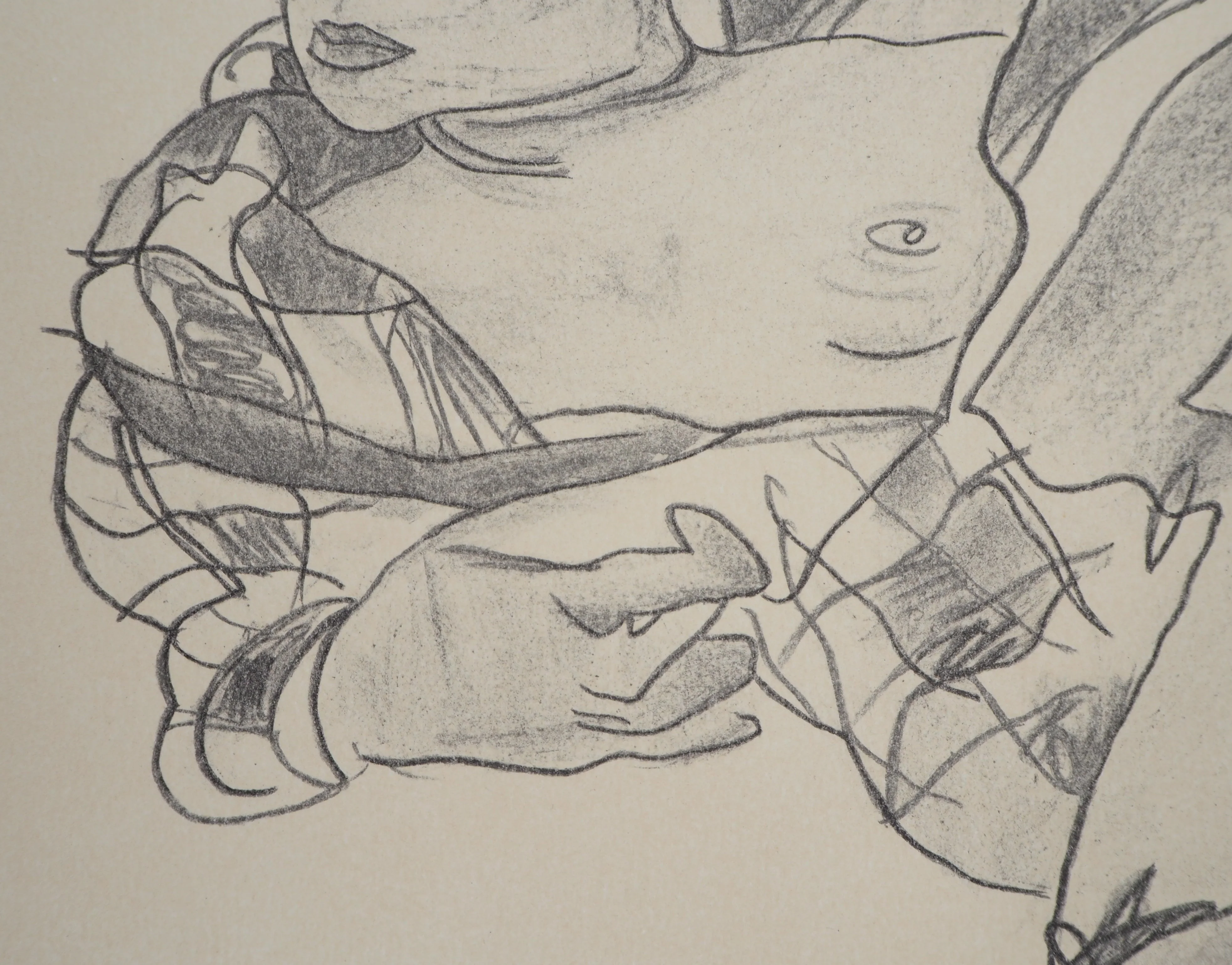Egon SCHIELE : Nu aux jarretelles, Lithographie signée - Image 7