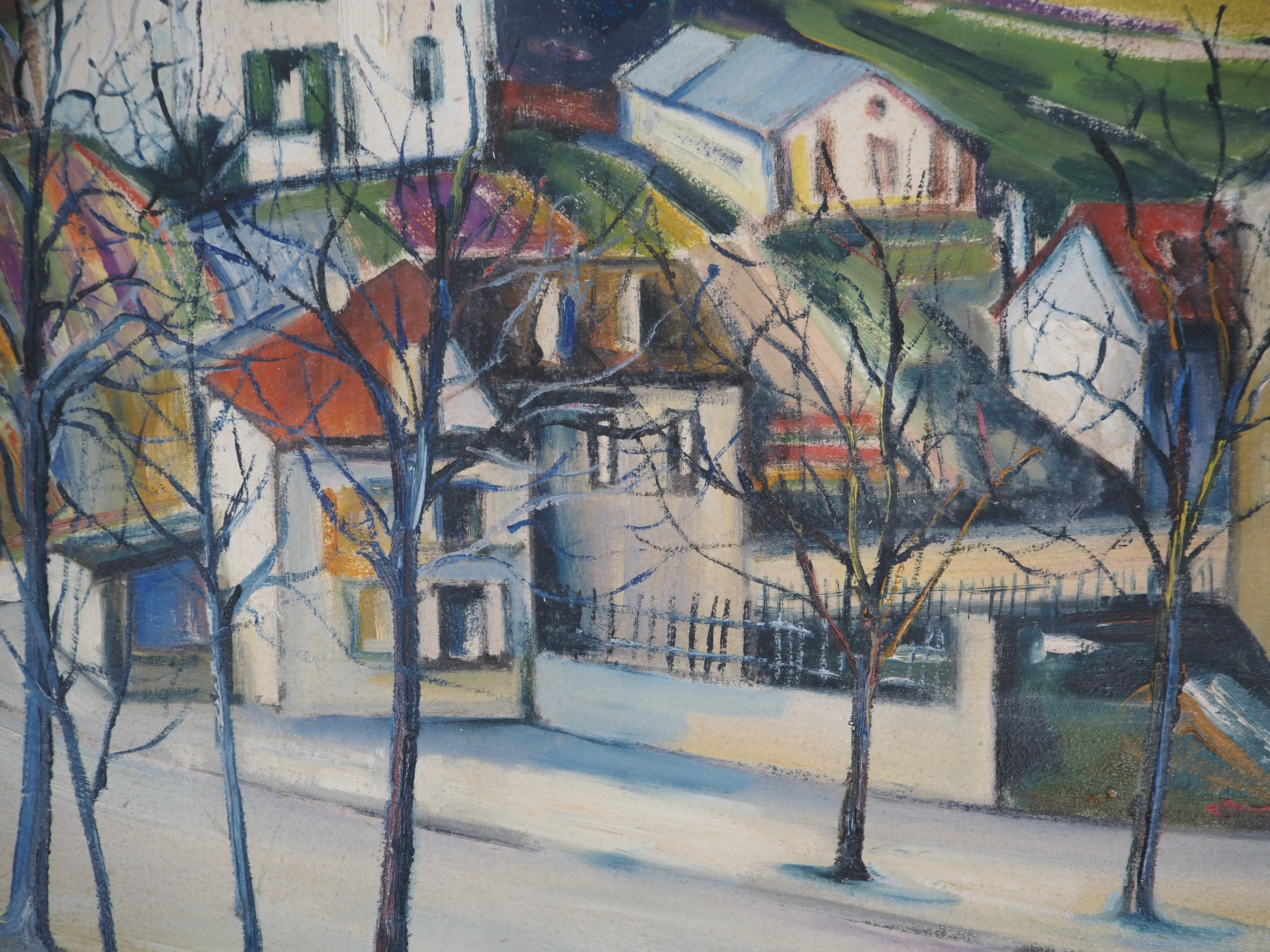 Elisée MACLET : Près de Paris, Les Faubourgs de Noisy, Huile sur toile signée - Image 6
