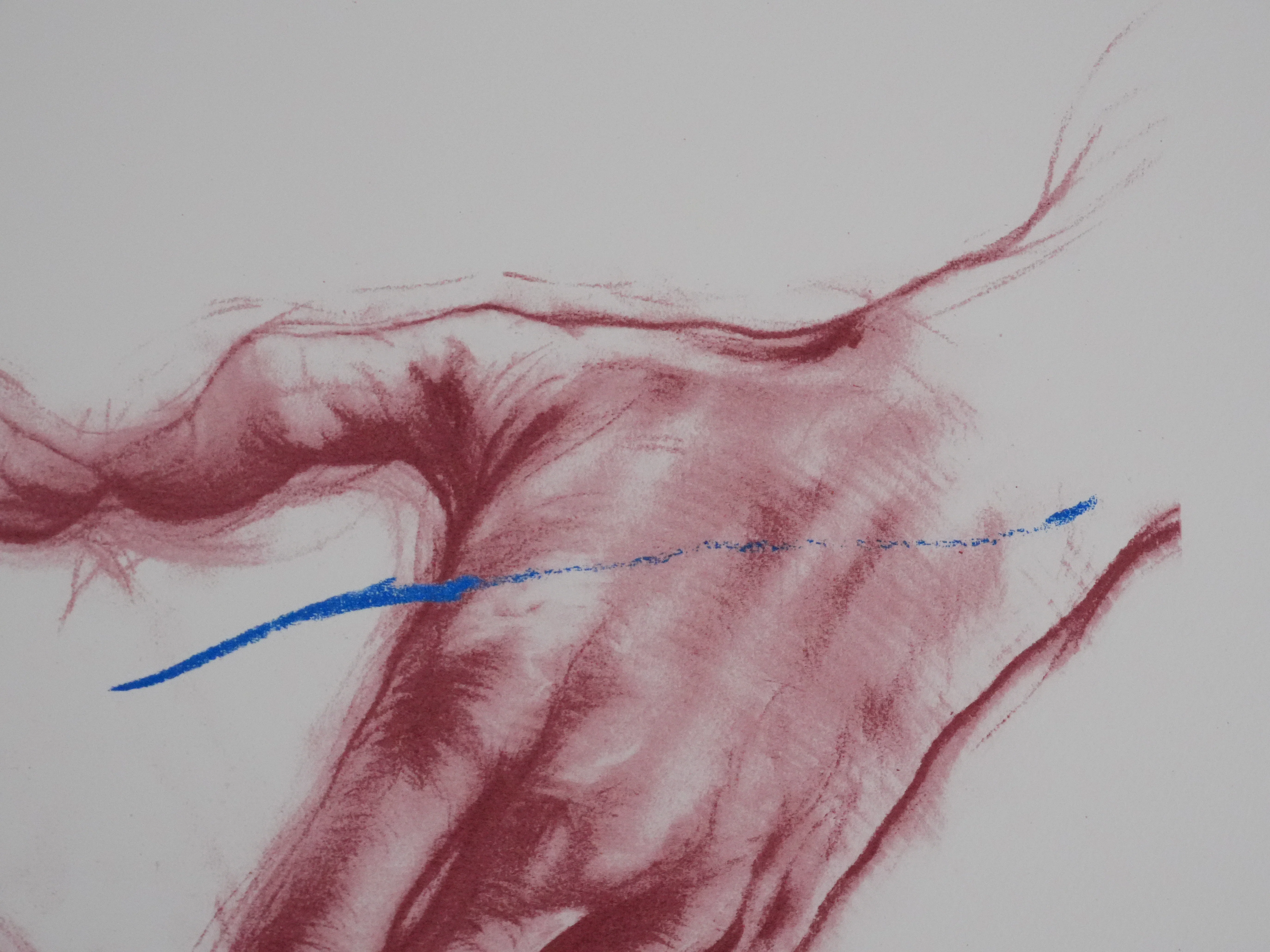 Ernest PIGNON-ERNEST : Le cœur dans les mains, Lithographie originale signée - Image 6