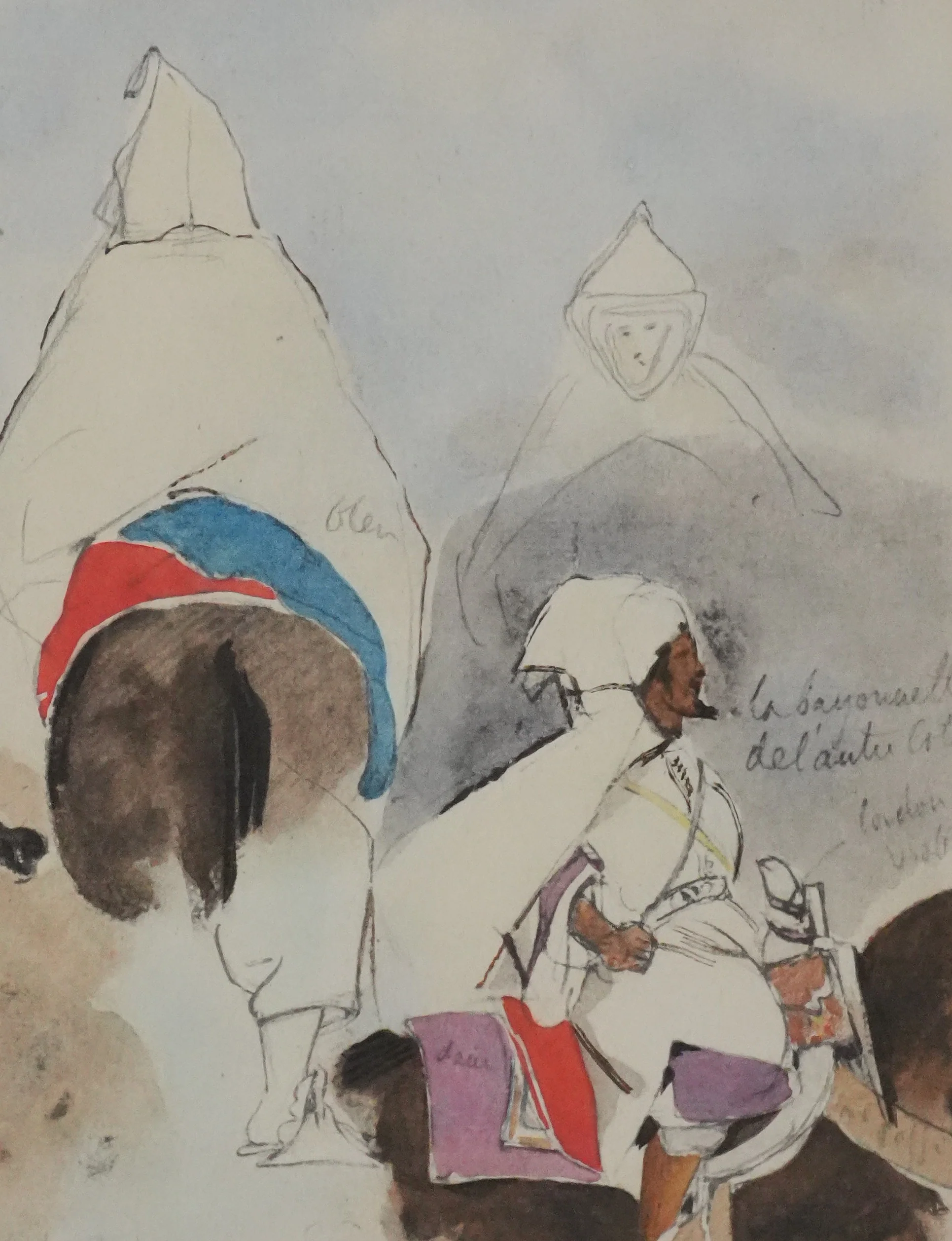 Eugène DELACROIX (d'après) : La traversée marocaine, Lithographie - Image 5