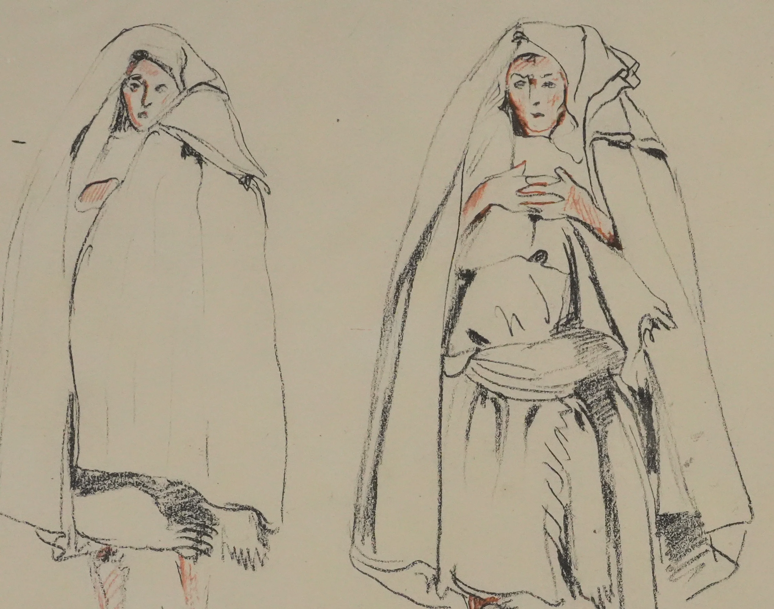 Eugène DELACROIX (d'après) : Silhouettes marocaines, Lithographie - Image 5