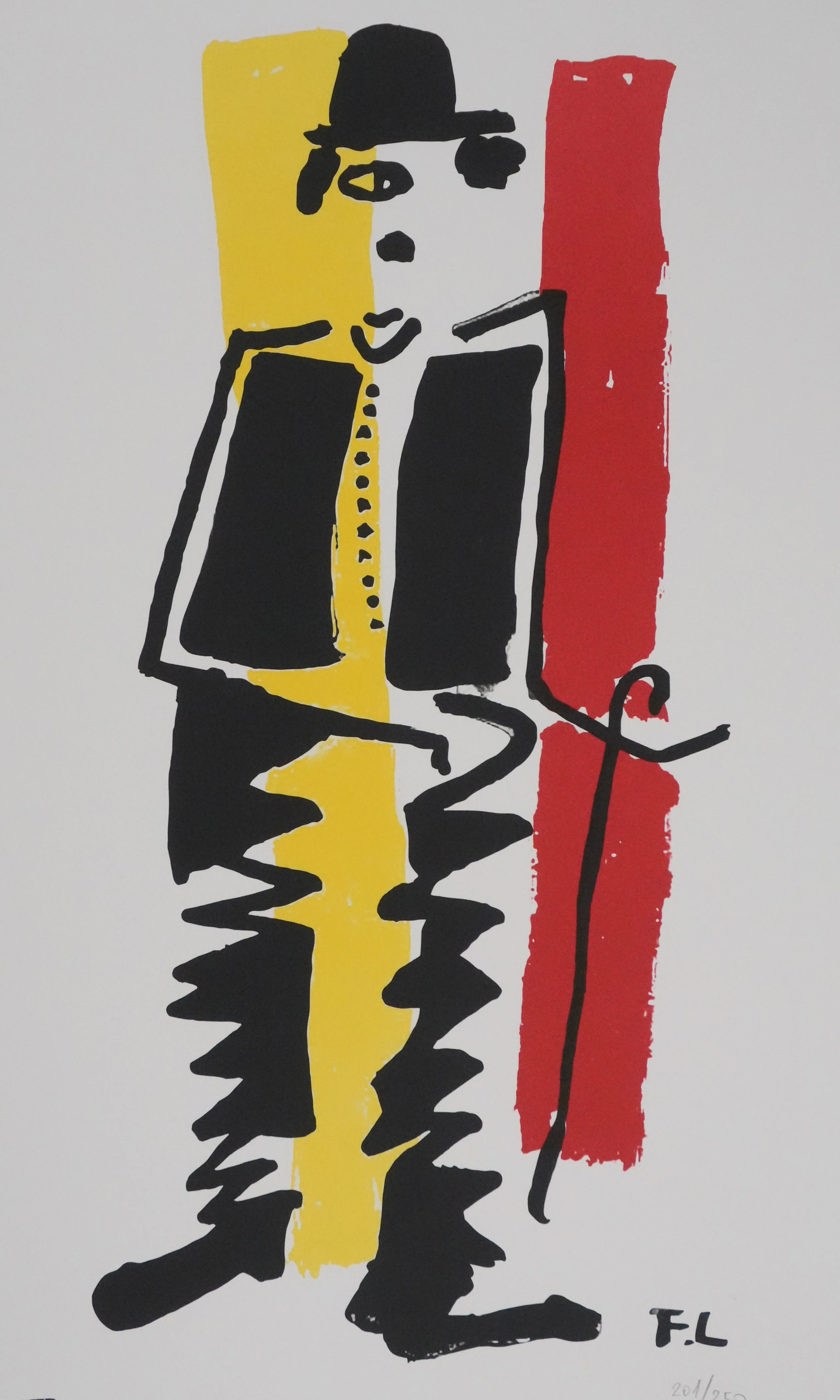 Fernand LEGER : Charlie Chaplin, Lithographie signée - Image 3