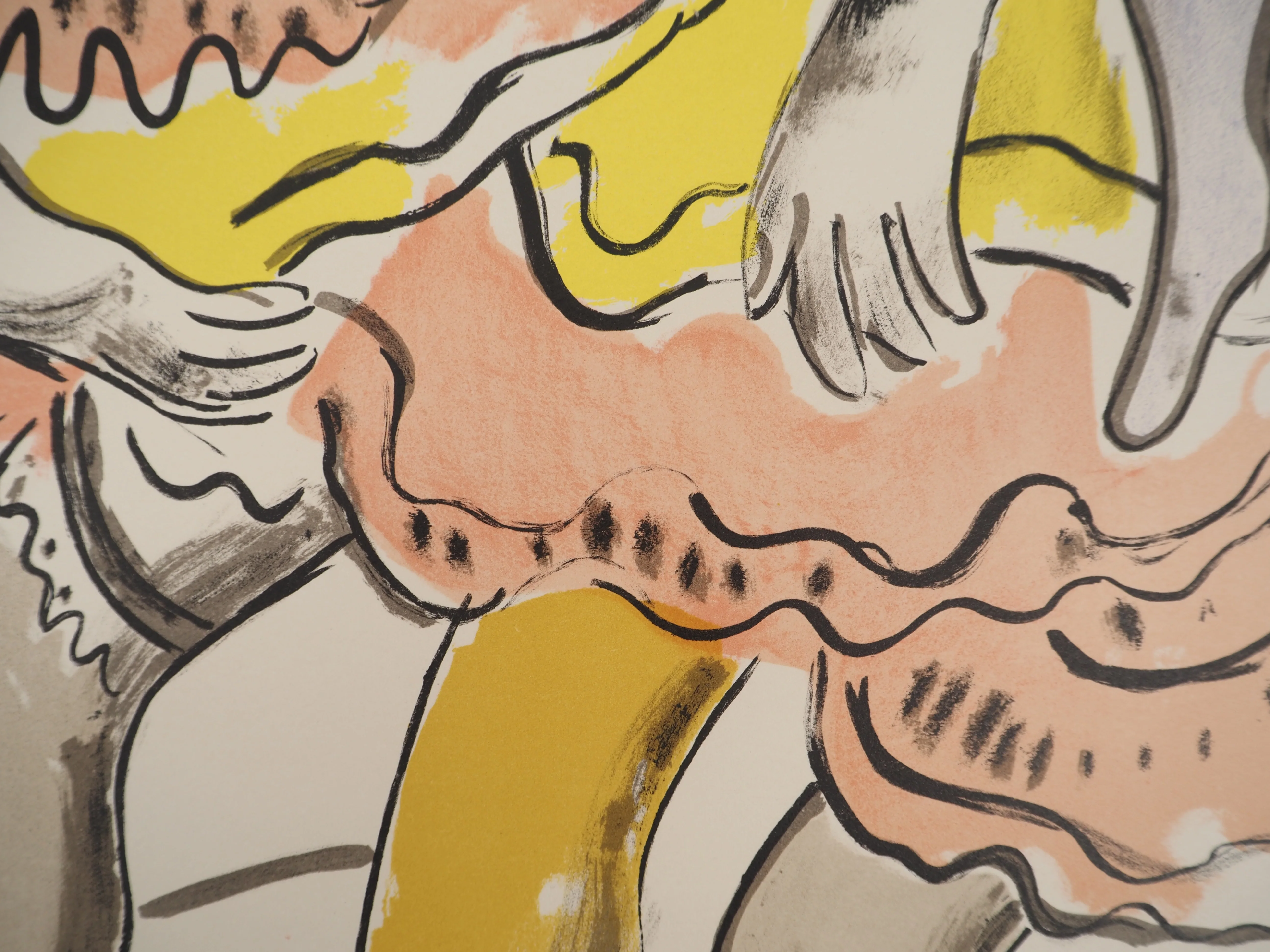 Fernand LEGER : La Ville, Les danseuses de french cancan, Lithographie originale signée - Image 5