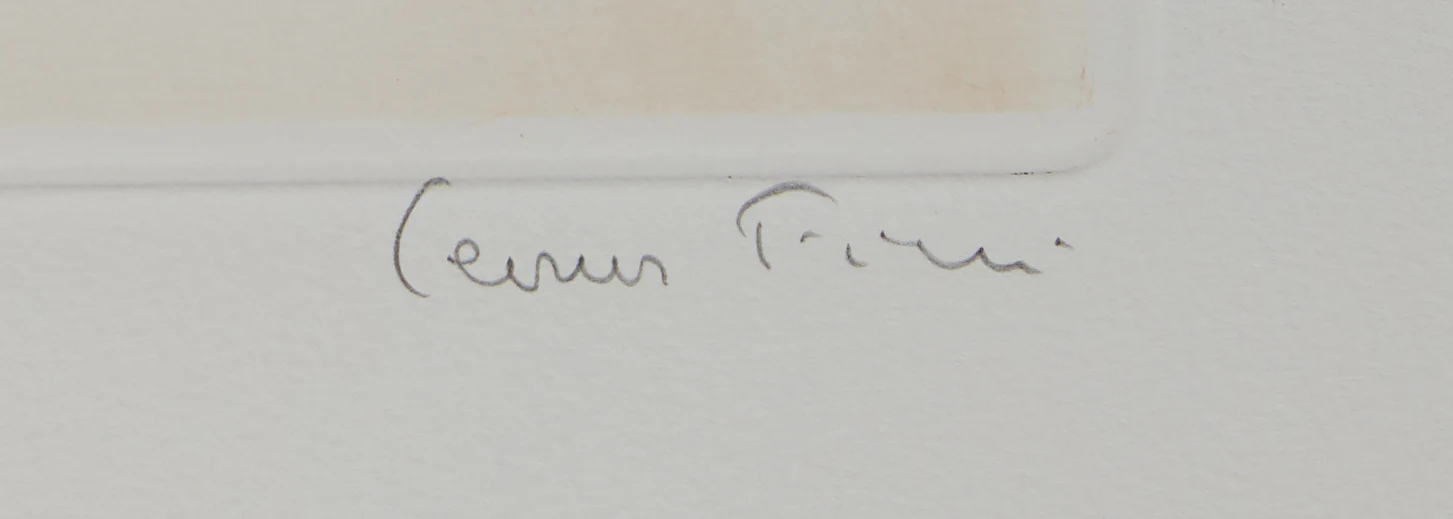 Léonor FINI : A saute-mouton, Gravure originale signée - Image 3