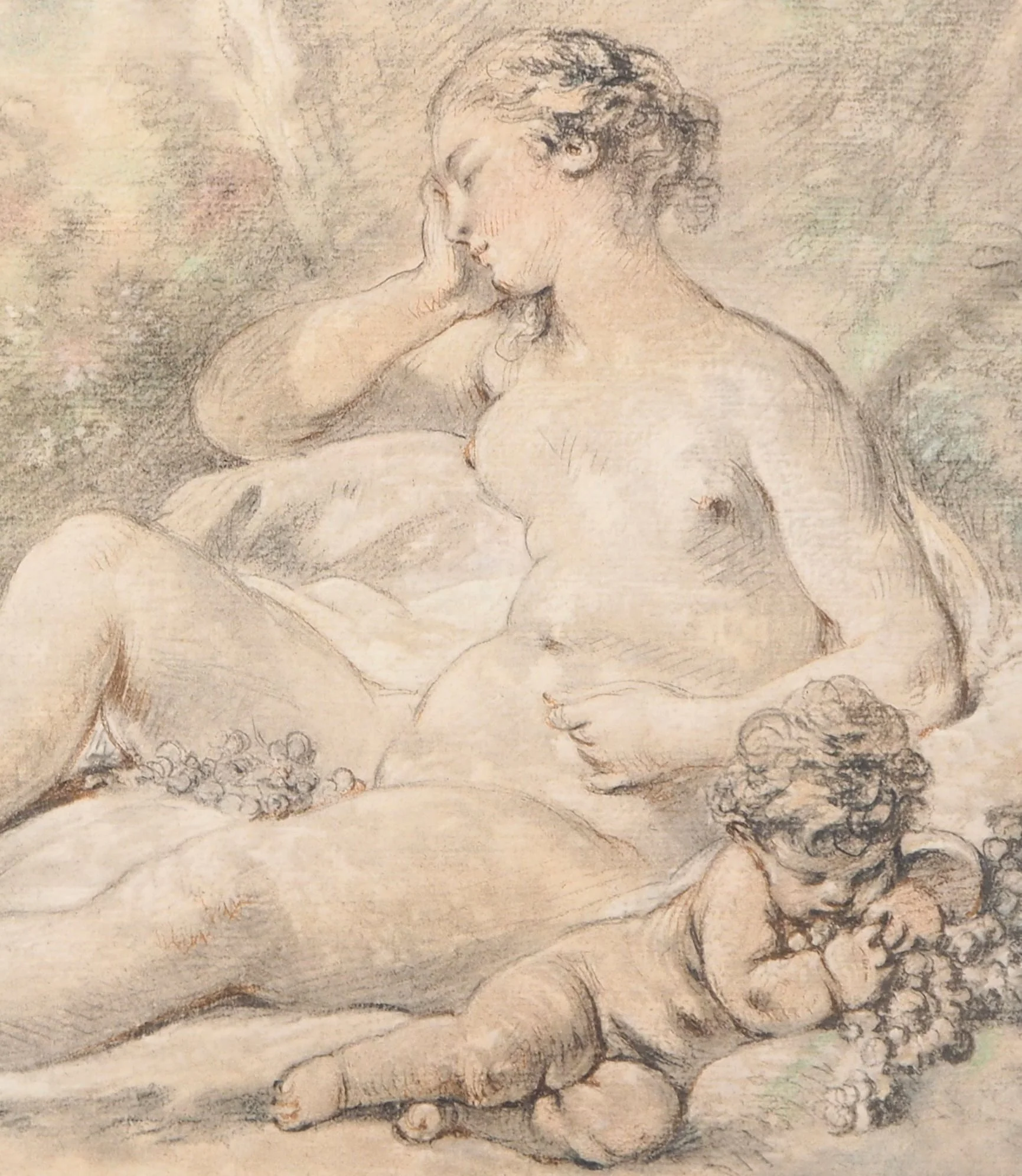 François BOUCHER : Jeune fille avec l'amour, Lithographie signée - Image 5
