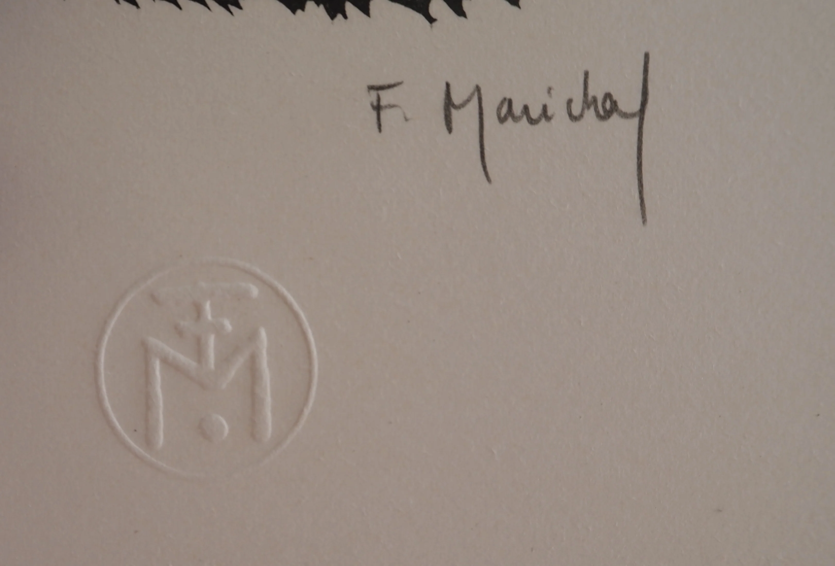 François MARECHAL : Hommage à la lecture, les livres, Gravure originale signée - Image 2