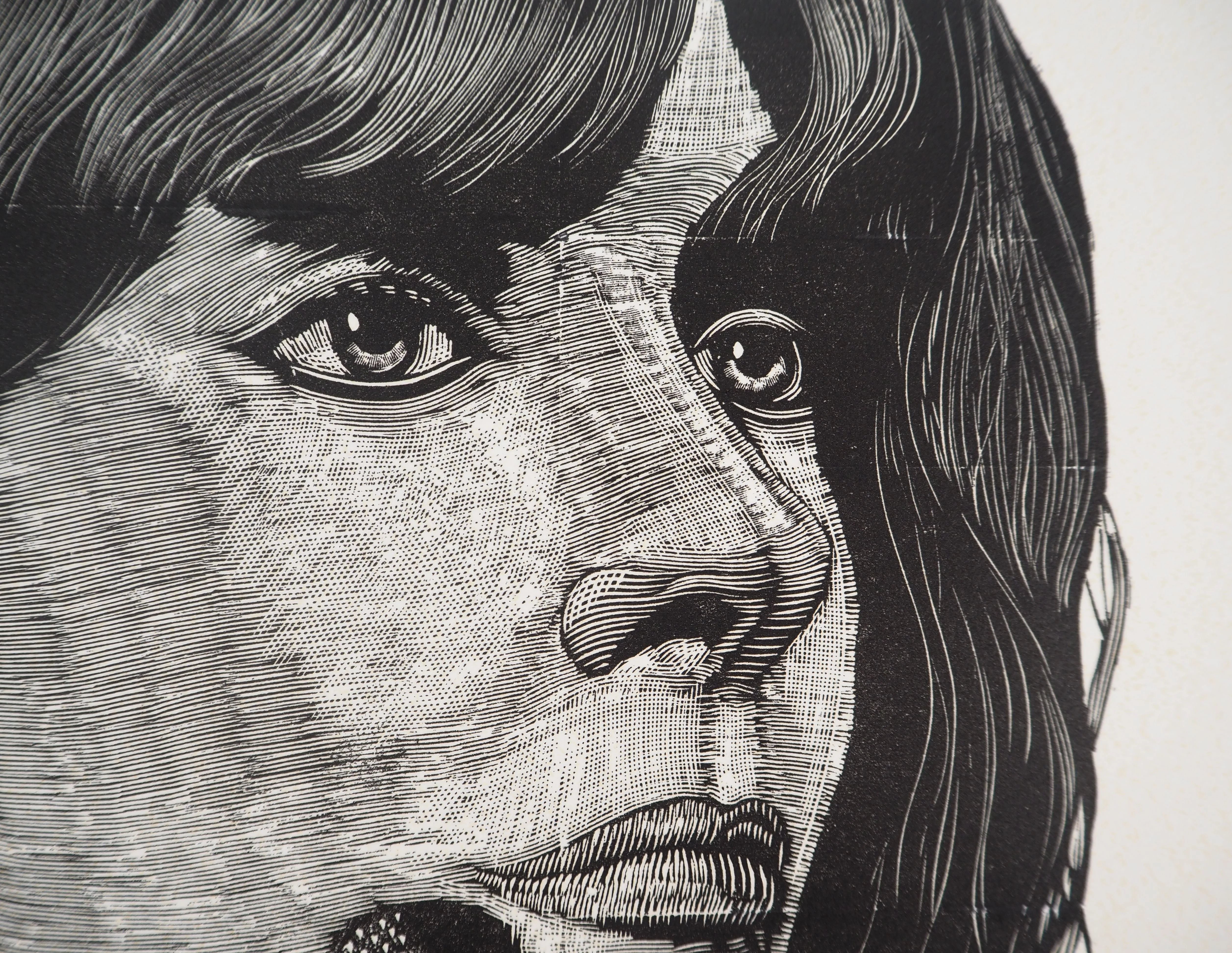 François MARECHAL : Femme aux sept visages, Gravure originale signée - Image 5