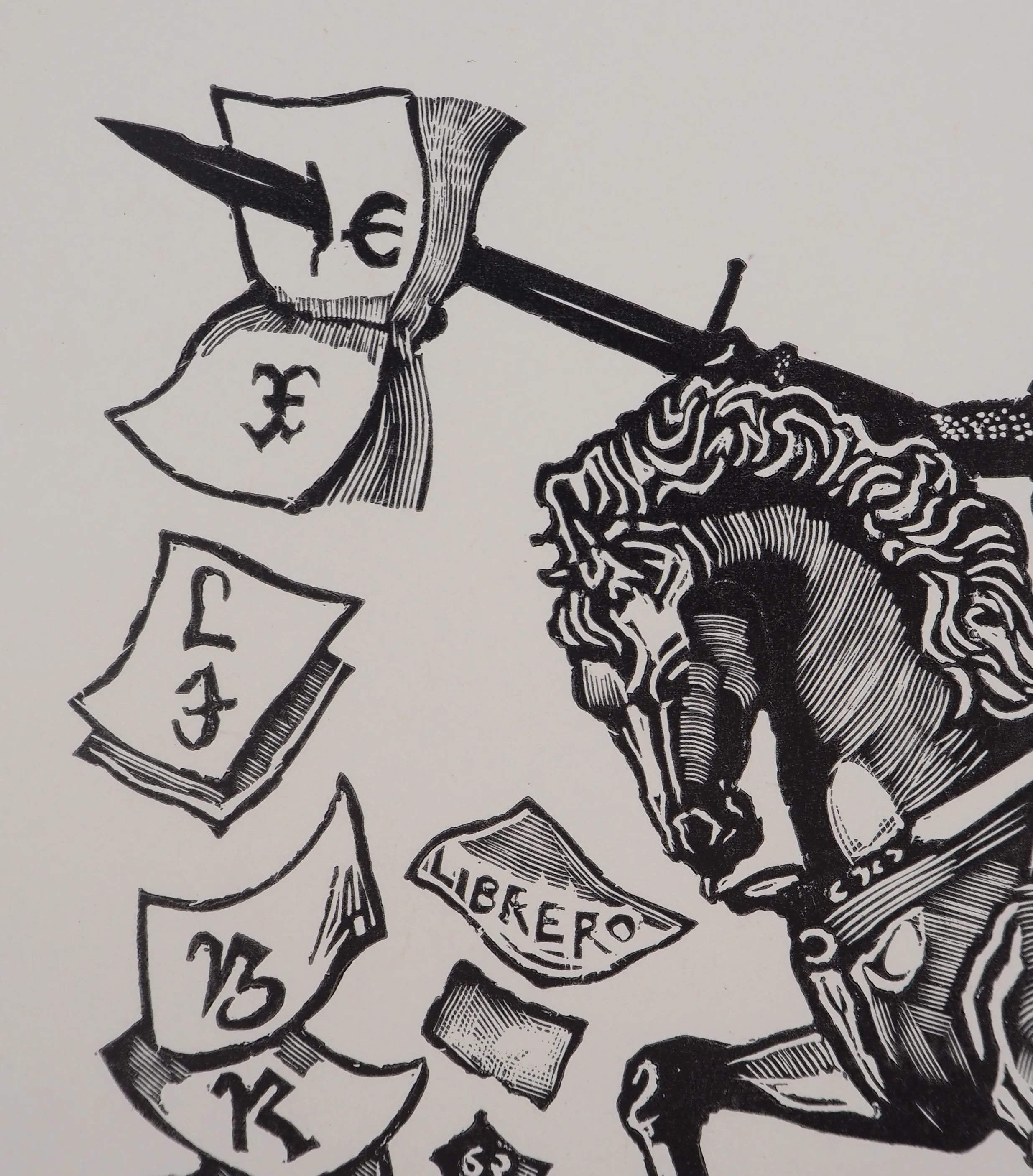 François MARECHAL : Le chevalier des lettres, Gravure originale signée - Image 4