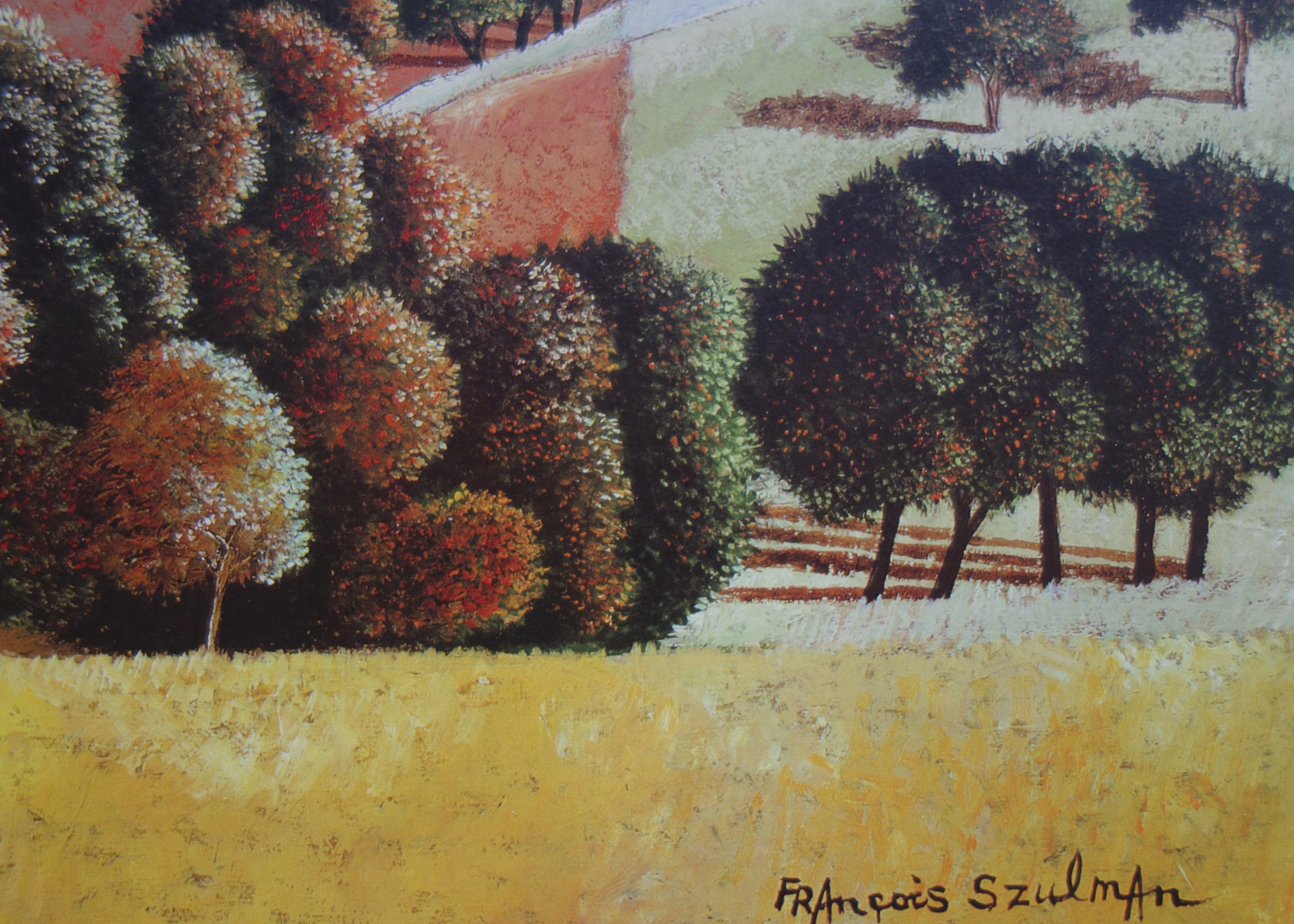 François SZULMAN : Village en Provence, Affiche originale d'époque - Image 4